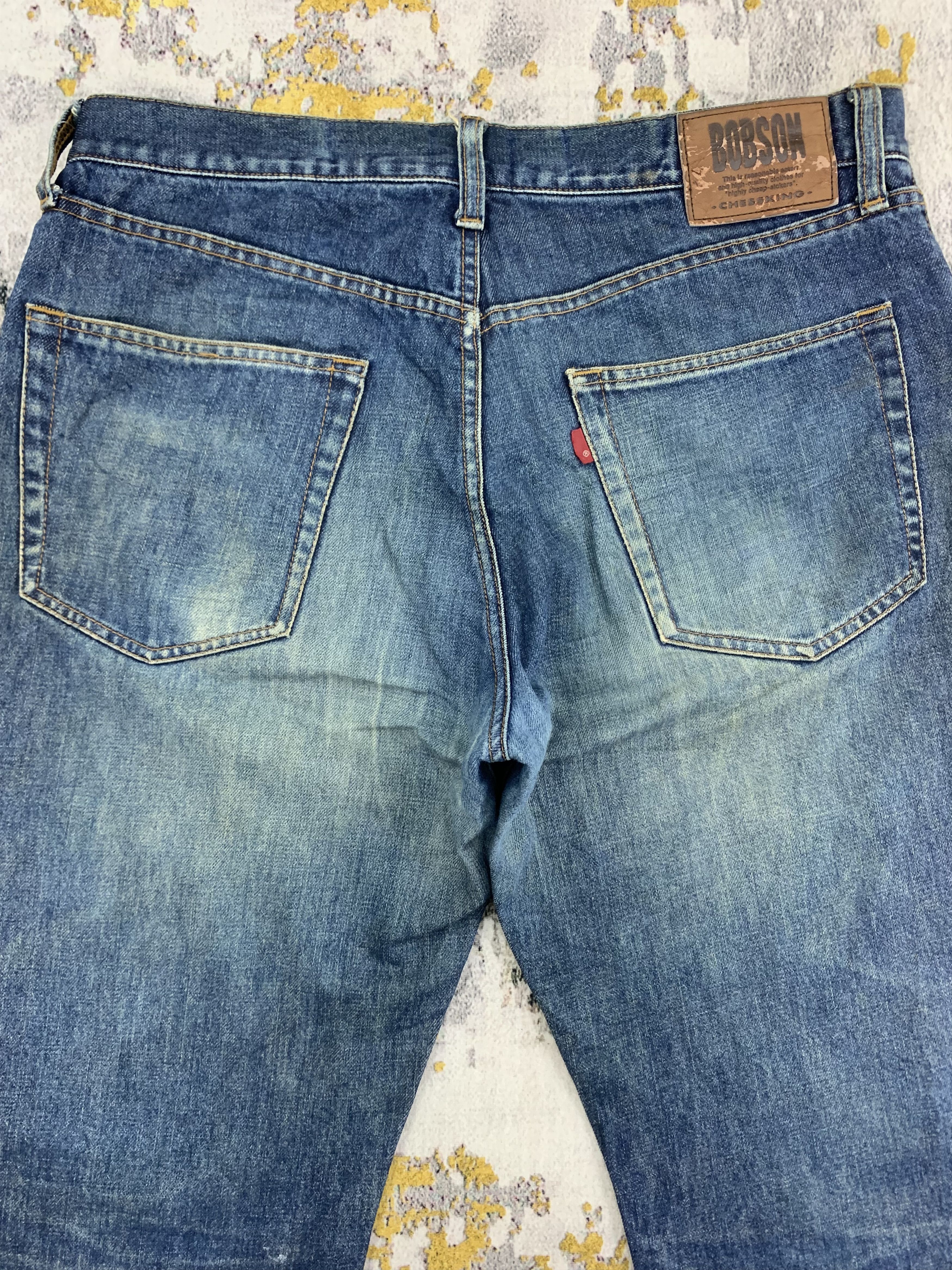 Japanese Brand Vintage Bobson Denim 34x30.5 Distressed Size US 34 / EU 50 - 7 Thumbnail