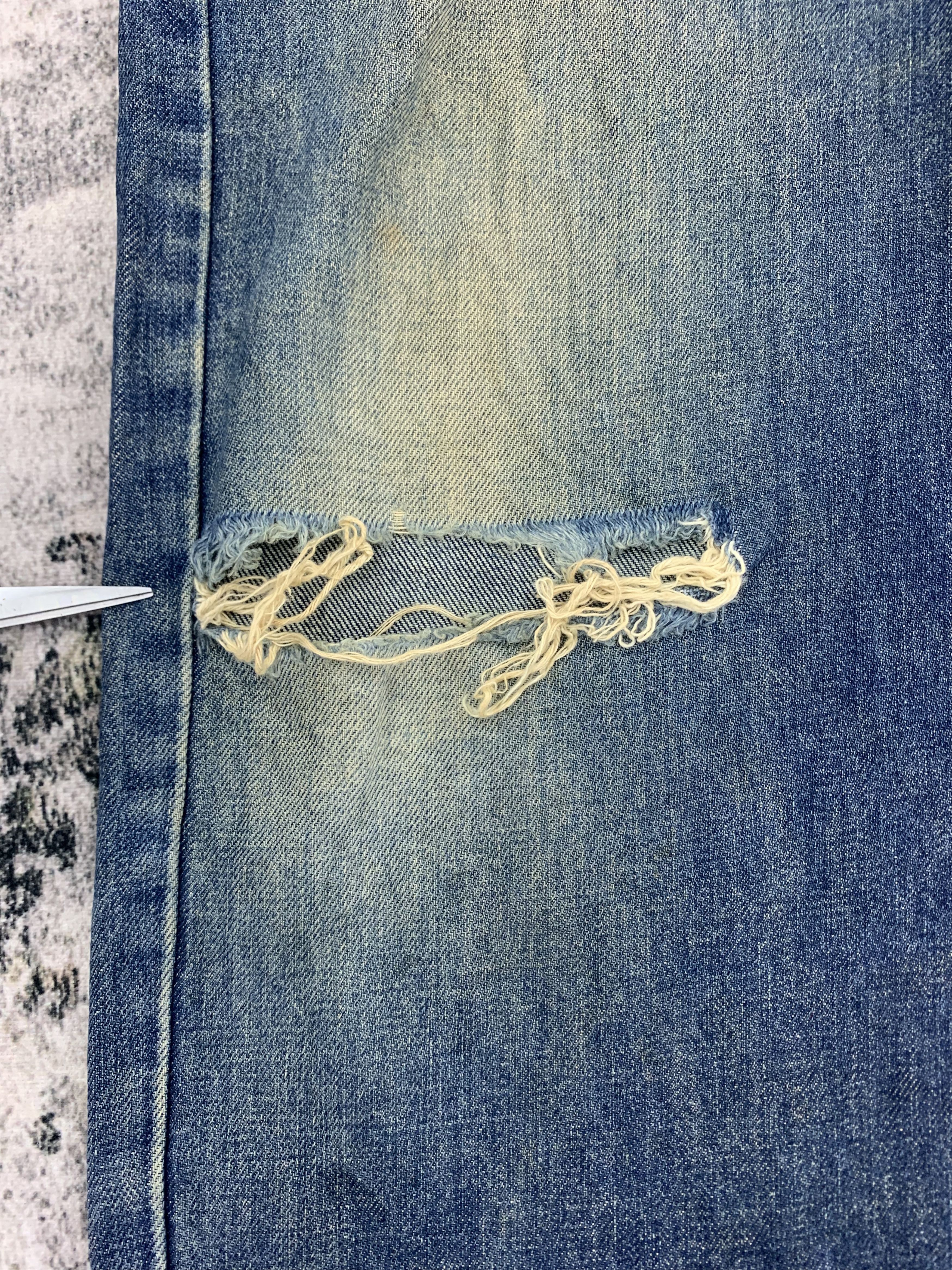 Japanese Brand Vintage Bobson Denim 34x30.5 Distressed Size US 34 / EU 50 - 5 Thumbnail