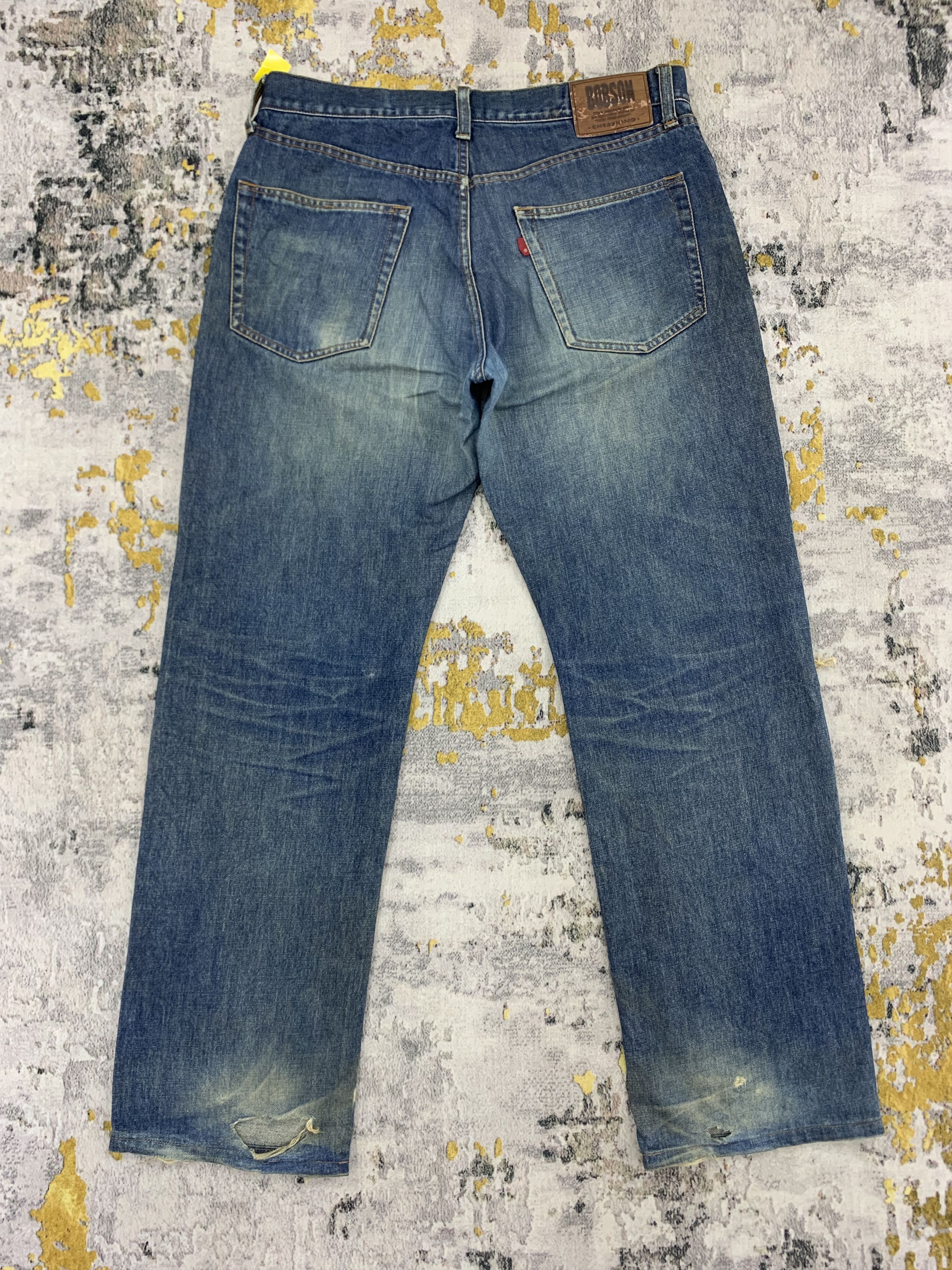 Japanese Brand Vintage Bobson Denim 34x30.5 Distressed Size US 34 / EU 50 - 6 Thumbnail