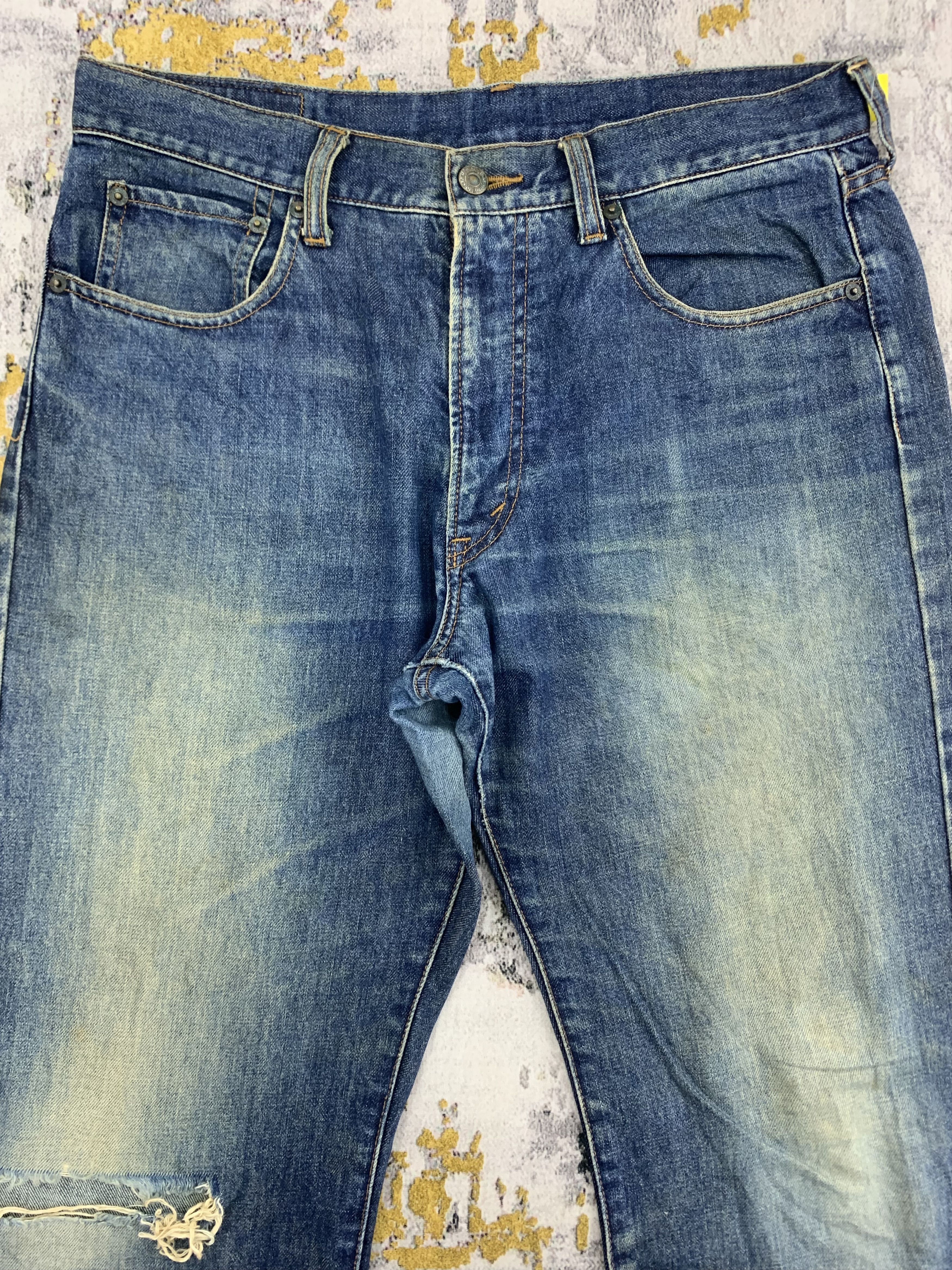 Japanese Brand Vintage Bobson Denim 34x30.5 Distressed Size US 34 / EU 50 - 2 Thumbnail