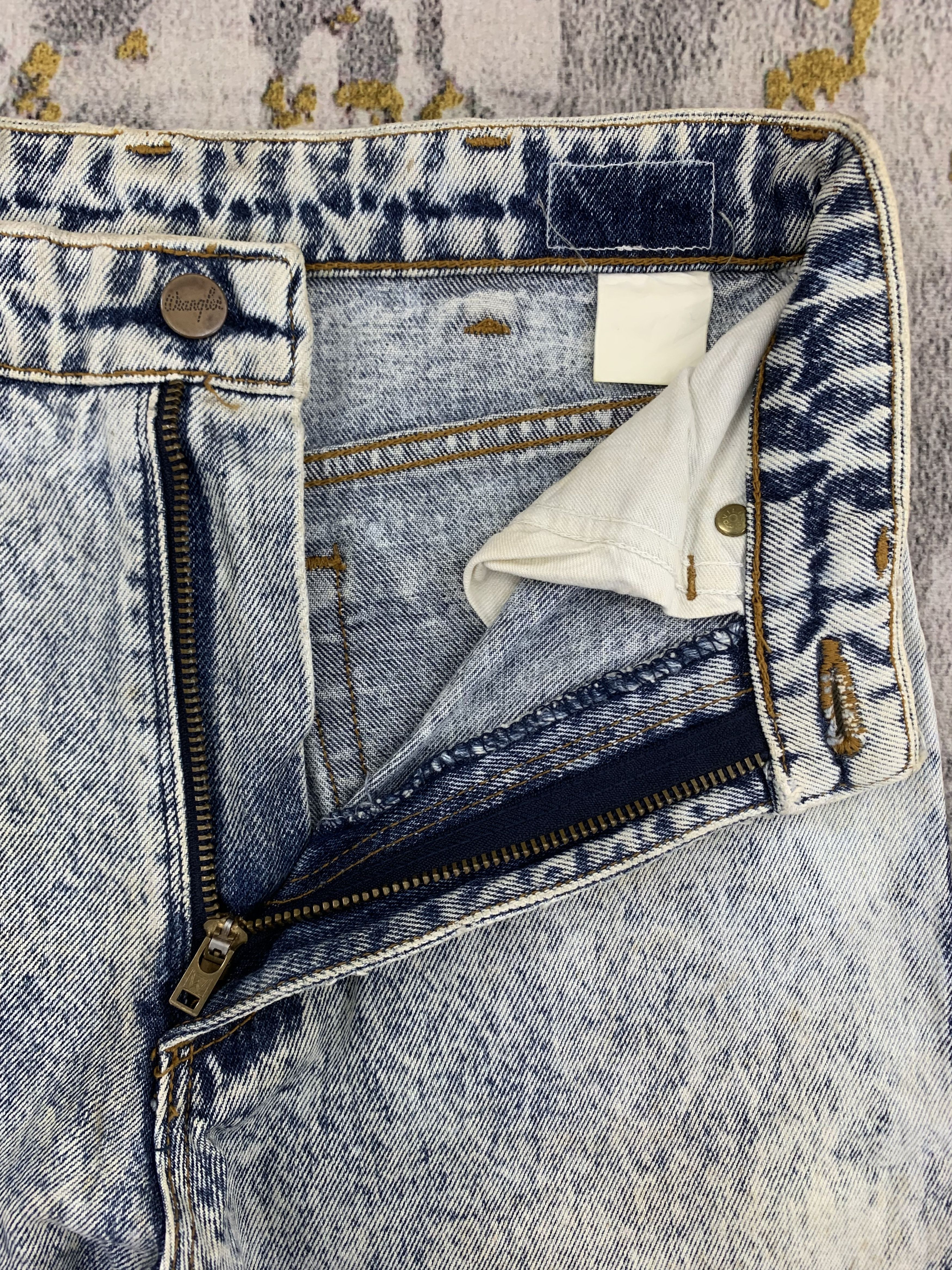 Vintage Vintage Wrangler Acid Wash Denim 26x33 Dirty Faded Size 26" / US 2 / IT 38 - 3 Thumbnail