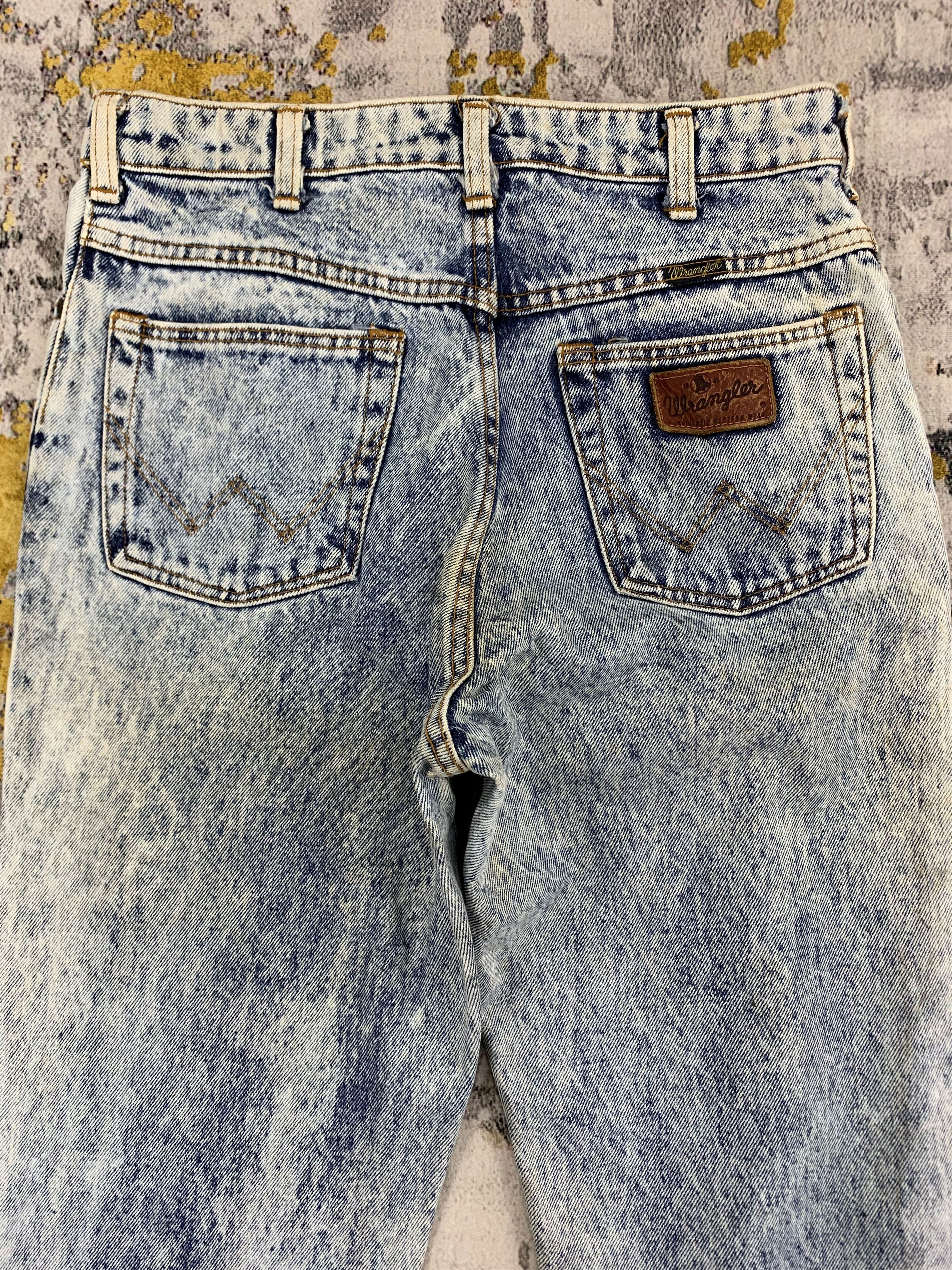 Vintage Vintage Wrangler Acid Wash Denim 26x33 Dirty Faded Size 26" / US 2 / IT 38 - 6 Thumbnail