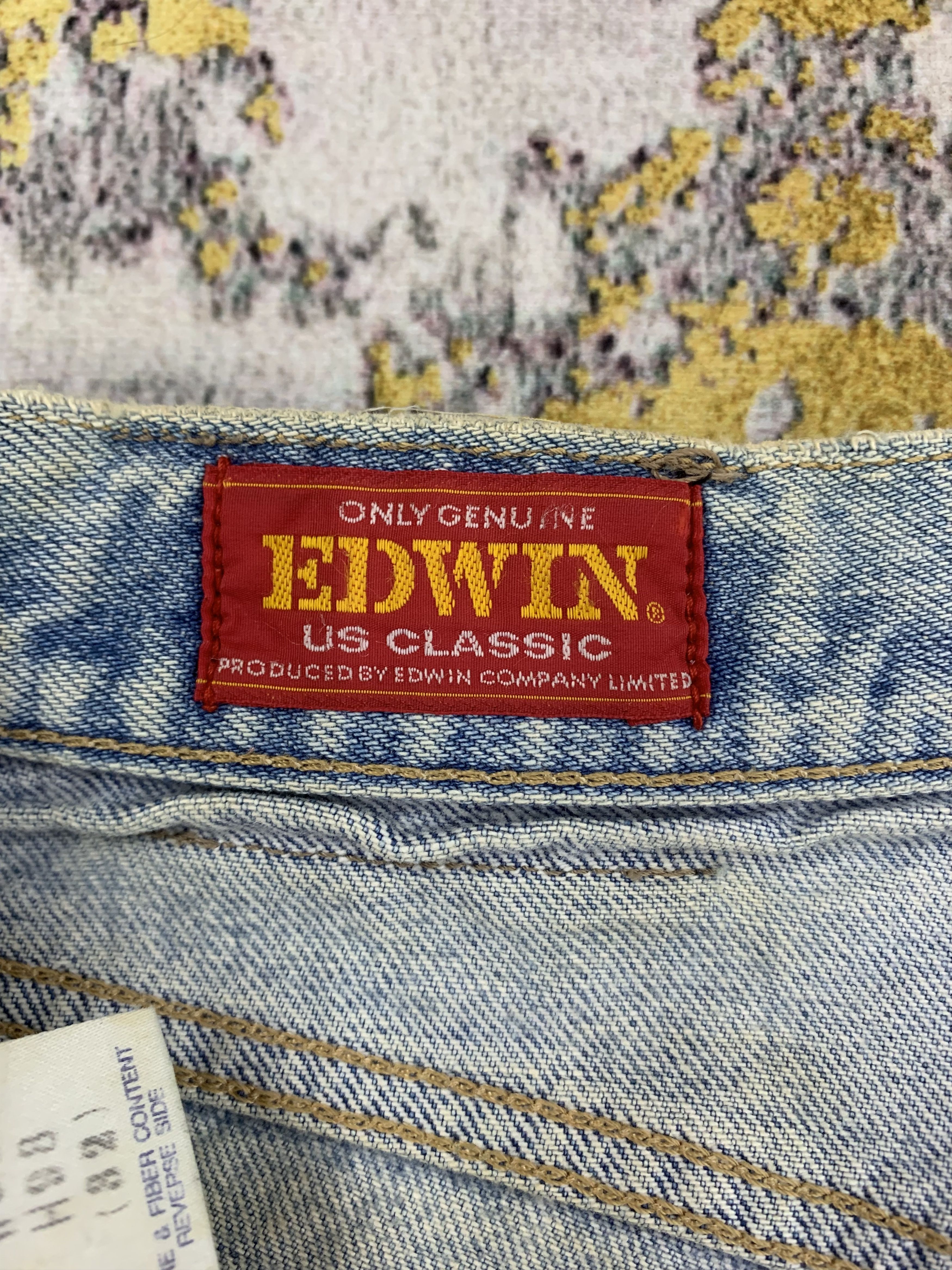 Edwin Vintage Edwin Denim 29x30.5 Distressed Faded Size US 29 - 5 Thumbnail