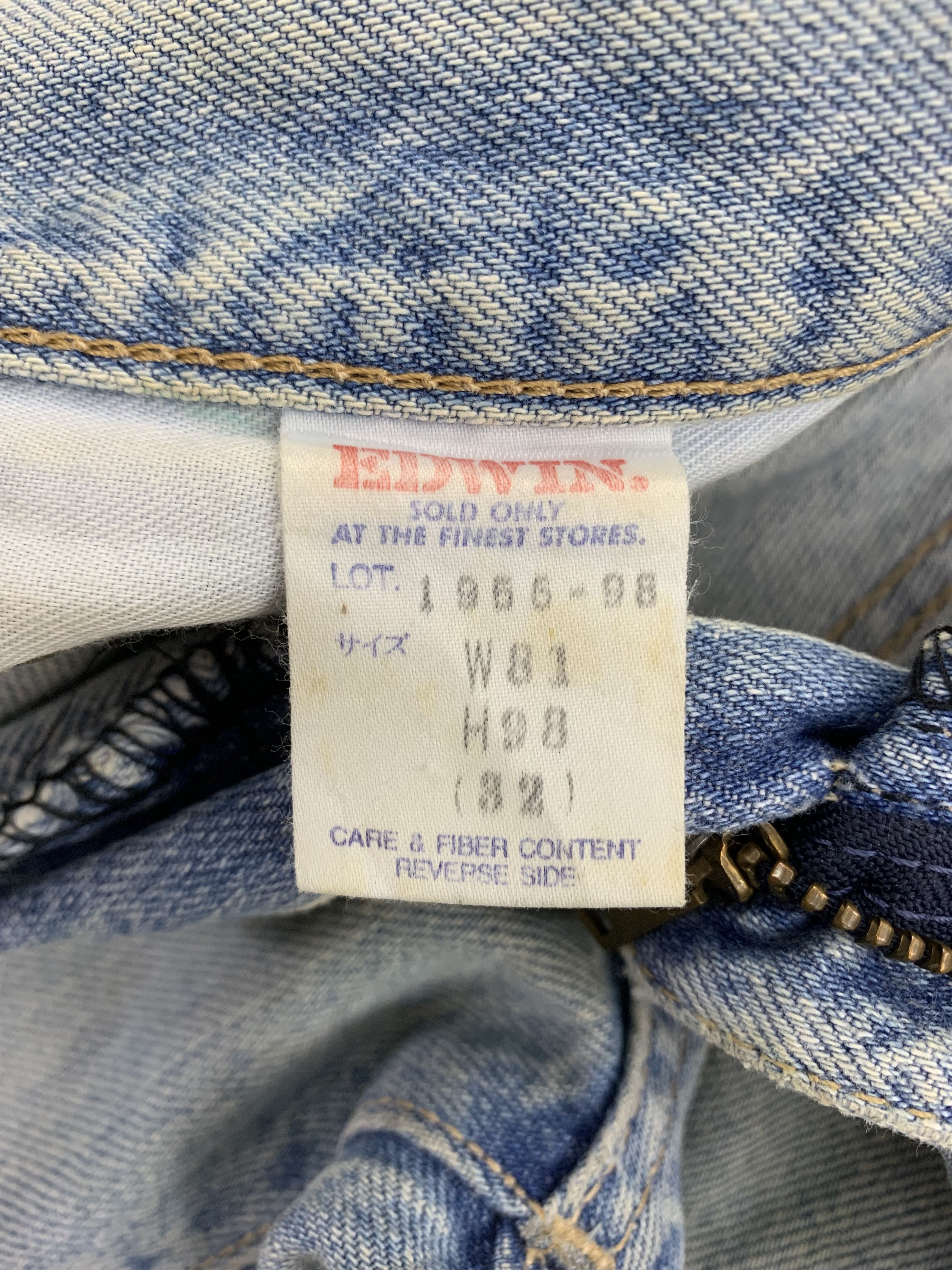 Edwin Vintage Edwin Denim 29x30.5 Distressed Faded Size US 29 - 6 Thumbnail