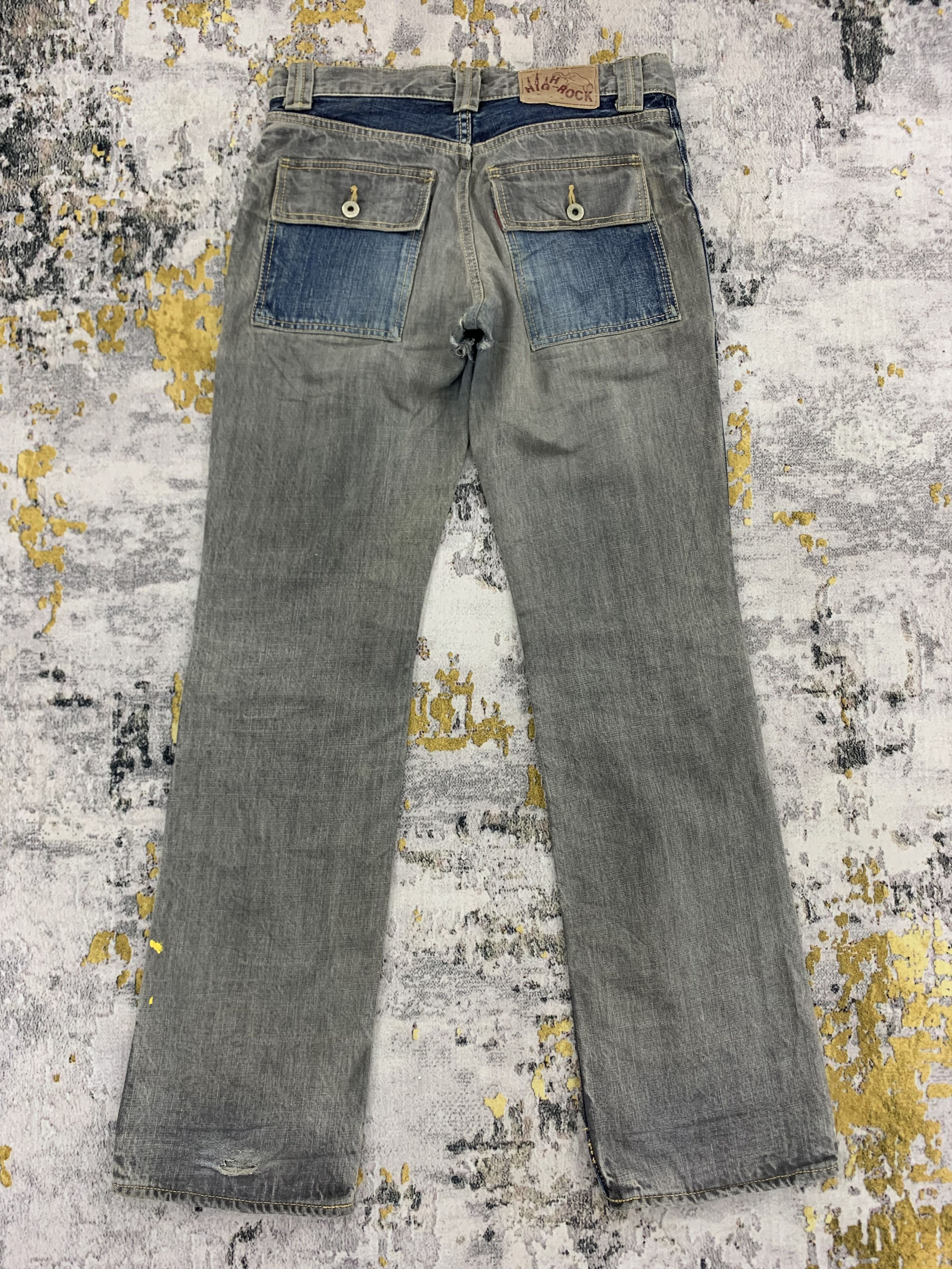 Japanese Brand Vintage High Rock Bush Pants Denim 29x32 Distressed Size US 29 - 6 Thumbnail