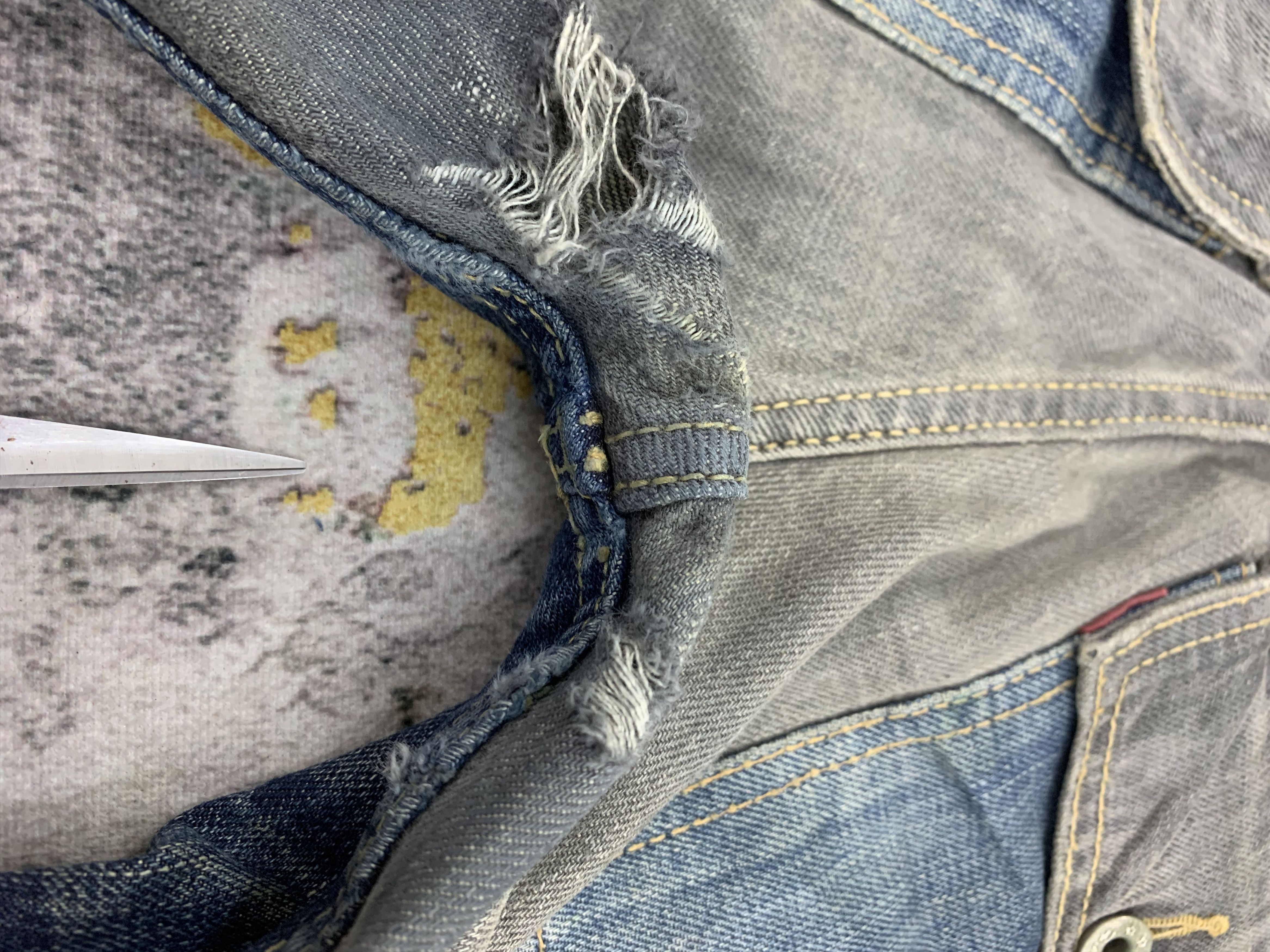 Japanese Brand Vintage High Rock Bush Pants Denim 29x32 Distressed Size US 29 - 9 Thumbnail
