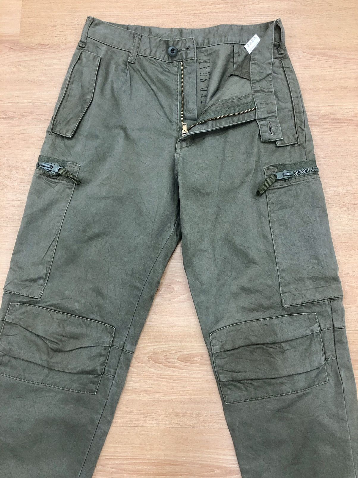 Seditionaries red seam cargo pants air force style multipocket Size US 30 / EU 46 - 3 Thumbnail