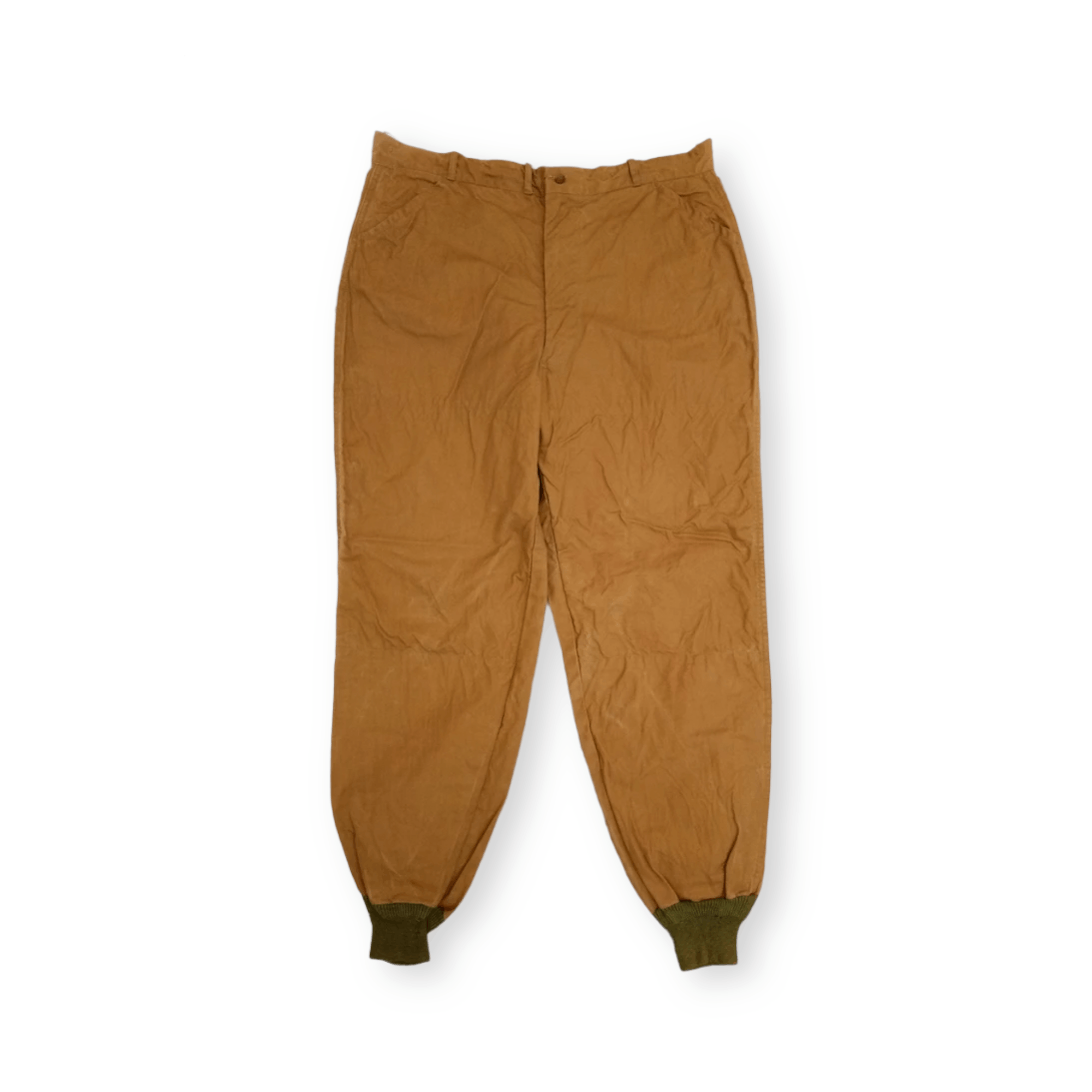 Vintage 1940 50's Hunting Wooden Cotton duck canvas pants USA Size US 38 / EU 54 - 1 Thumbnail