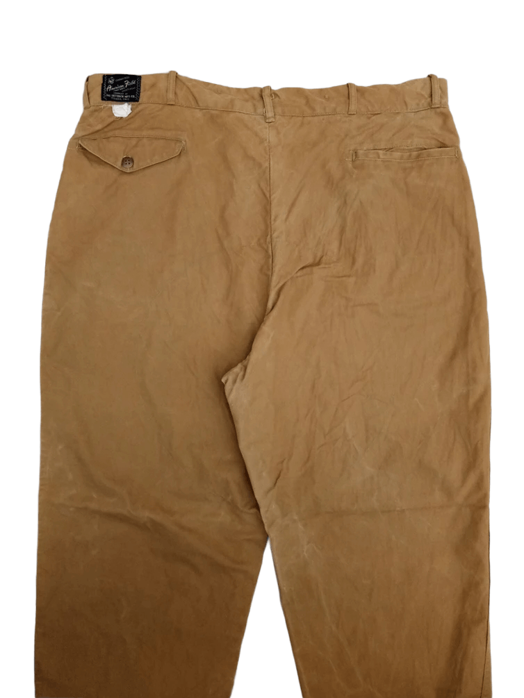 Vintage 1940 50's Hunting Wooden Cotton duck canvas pants USA Size US 38 / EU 54 - 11 Thumbnail