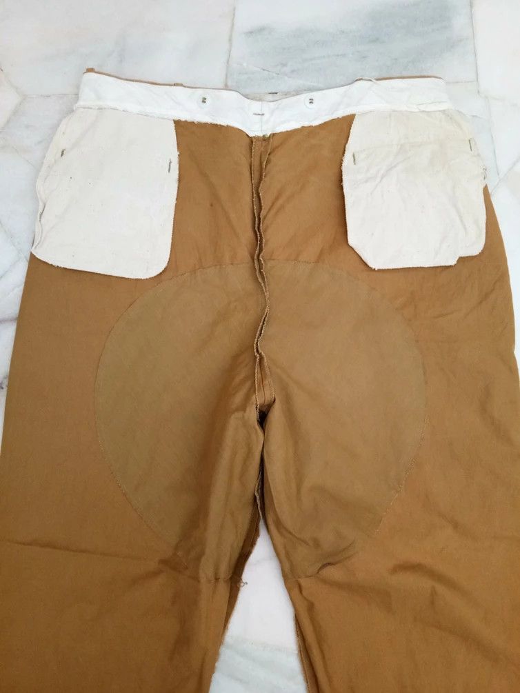Vintage 1940 50's Hunting Wooden Cotton duck canvas pants USA Size US 38 / EU 54 - 9 Thumbnail