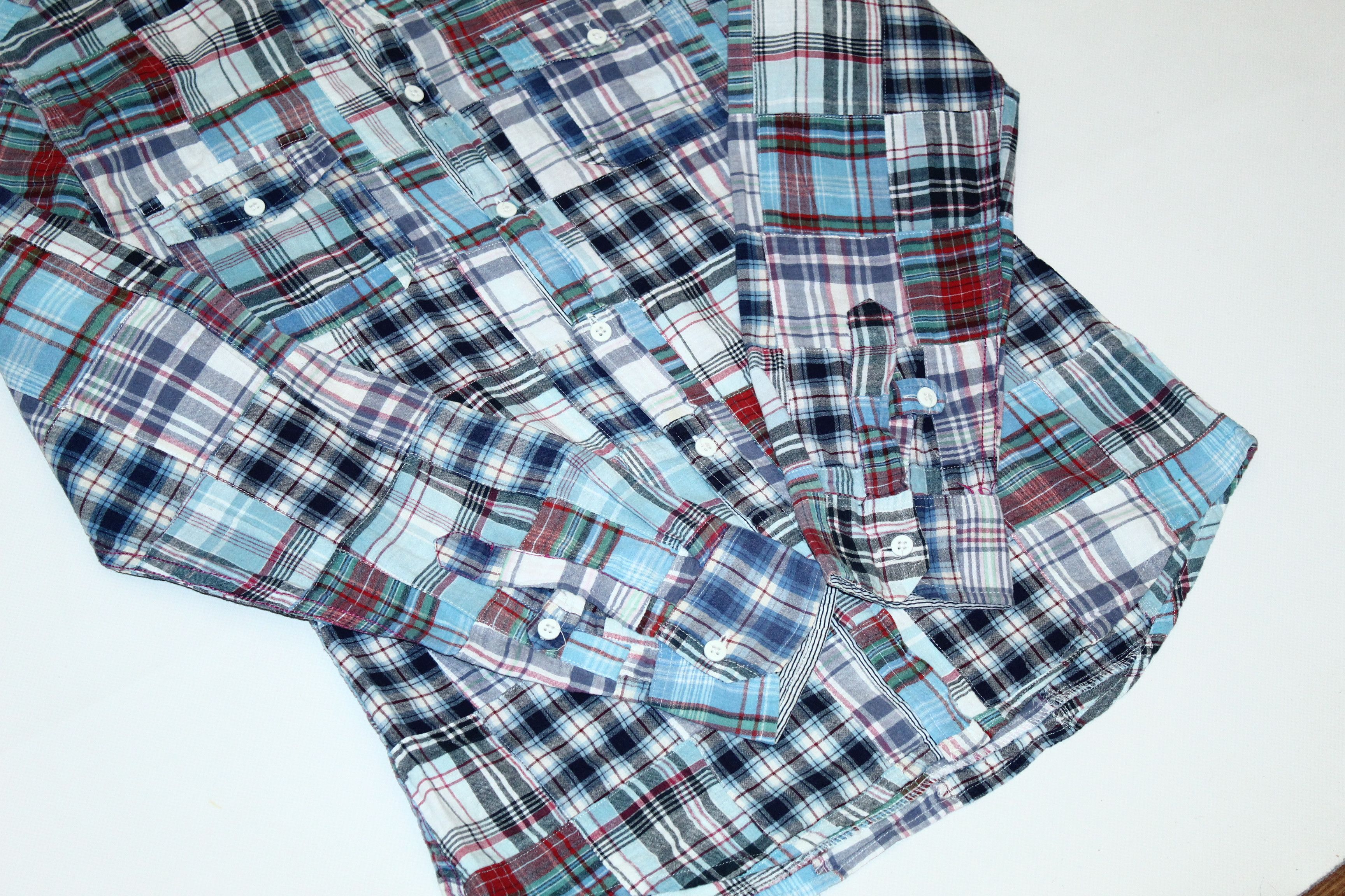 Flannel VTG Grunge Punk Patchwork Flannel Shirt. Needles Bode style Size US M / EU 48-50 / 2 - 3 Thumbnail