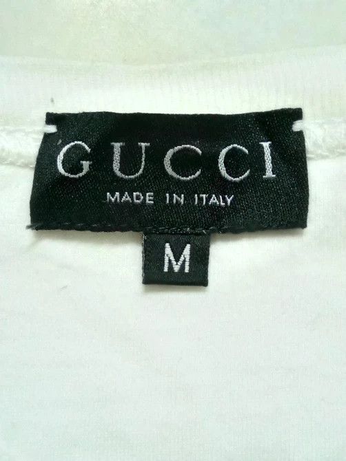 Gucci Gucci (Tom Ford era) Ss1997 embroidered split logo tee Size US M / EU 48-50 / 2 - 4 Thumbnail