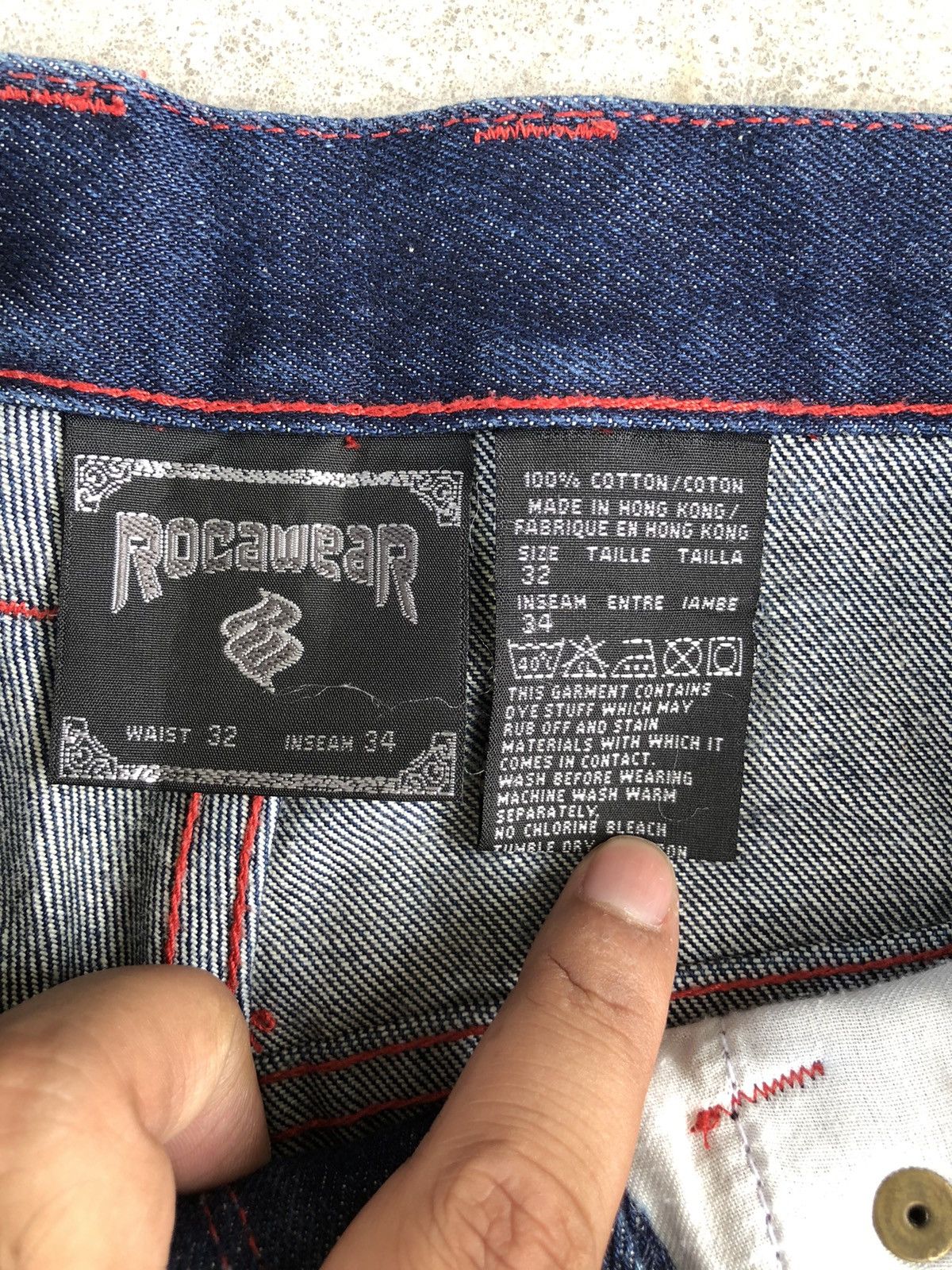 Rocawear Rare Rocawear Baggy Jeans Carpenter hip hop Size US 32 / EU 48 - 14 Thumbnail