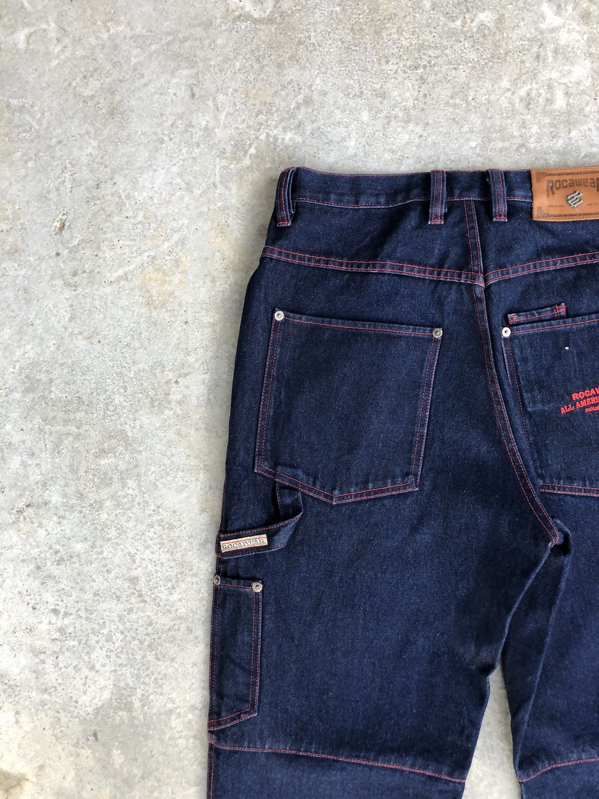 Rocawear Rare Rocawear Baggy Jeans Carpenter hip hop Size US 32 / EU 48 - 10 Thumbnail