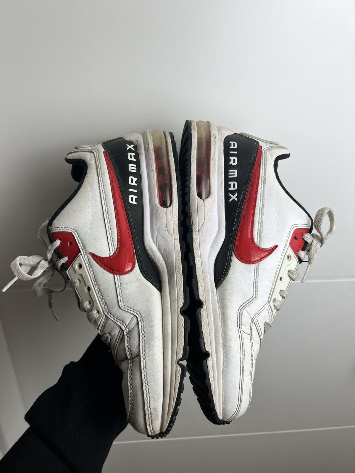 Nike Rare Air Max 3 LTD Red White Sneakers Shoes Gabber Rave Size US 9.5 / EU 42-43 - 3 Thumbnail