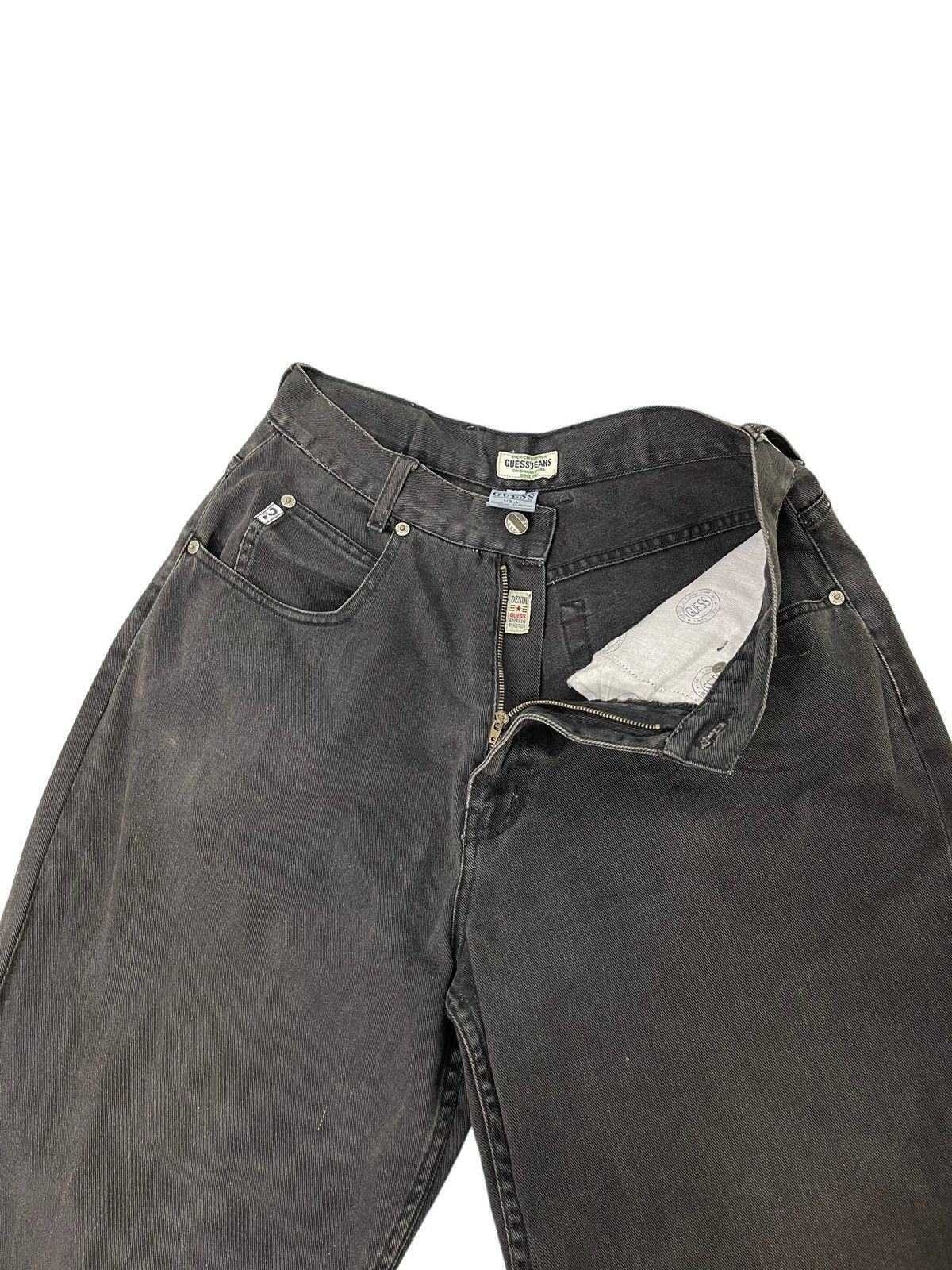Guess Wide Baggy Jeans 90s Guess Jeans Faded Denim 1🟦6 Size US 30 / EU 46 - 22 Thumbnail