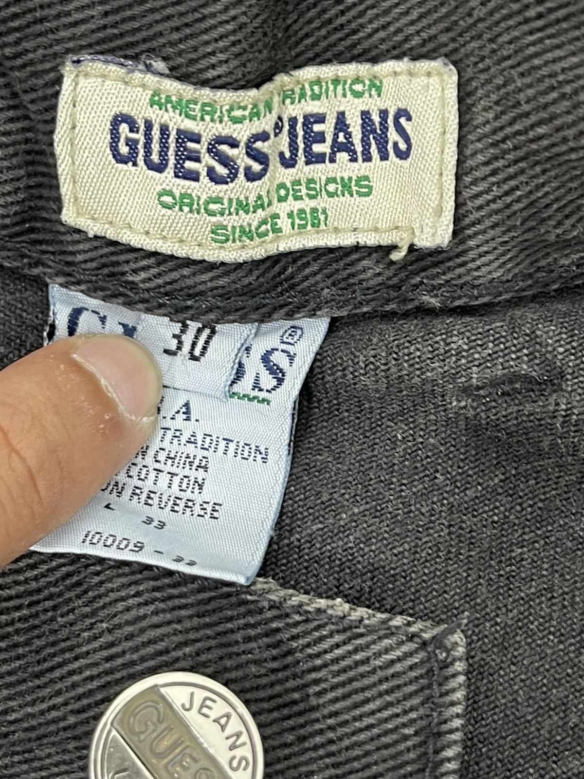 Guess Wide Baggy Jeans 90s Guess Jeans Faded Denim 1🟦6 Size US 30 / EU 46 - 24 Thumbnail