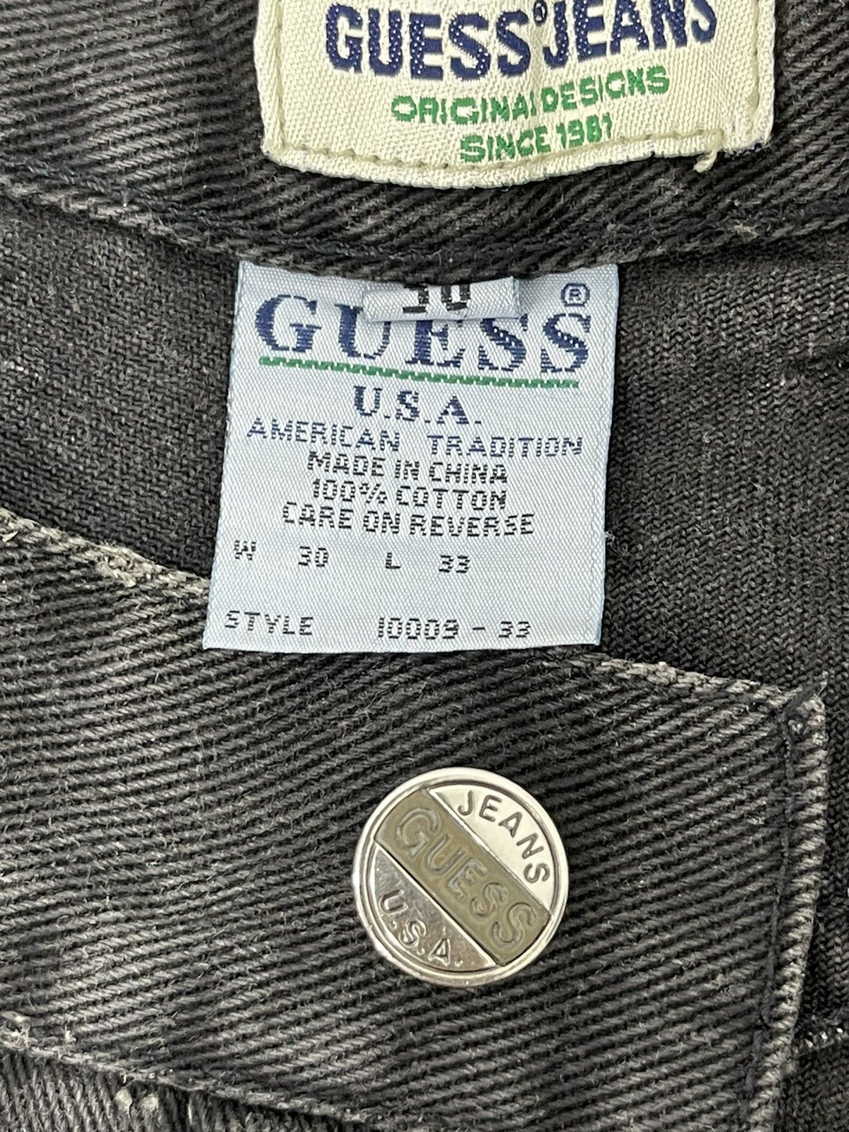 Guess Wide Baggy Jeans 90s Guess Jeans Faded Denim 1🟦6 Size US 30 / EU 46 - 23 Thumbnail
