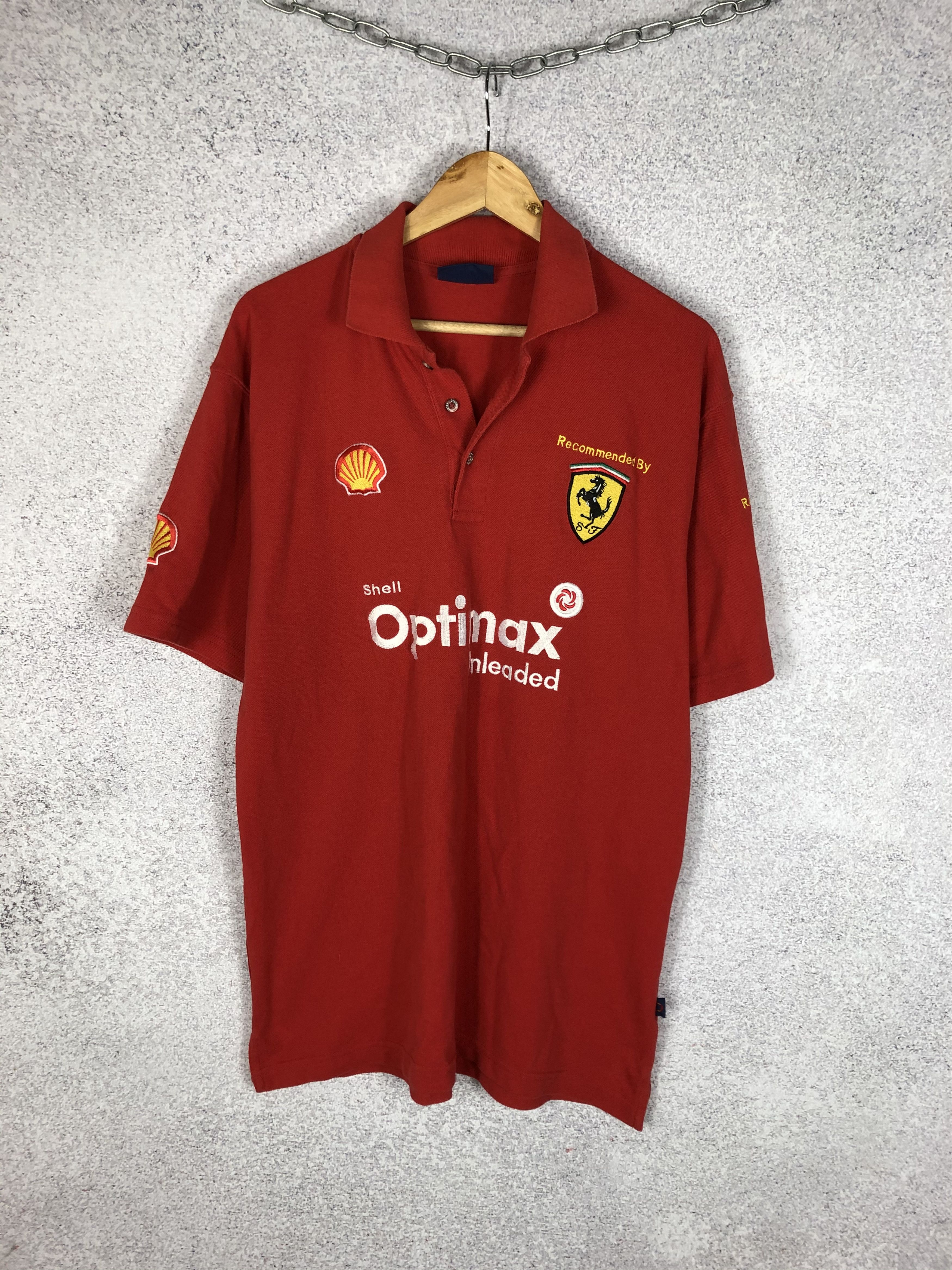 Ferrari Vintage Ferrari Racing Polo Shirt Formula Uno Dickies Size US L / EU 52-54 / 3 - 1 Thumbnail