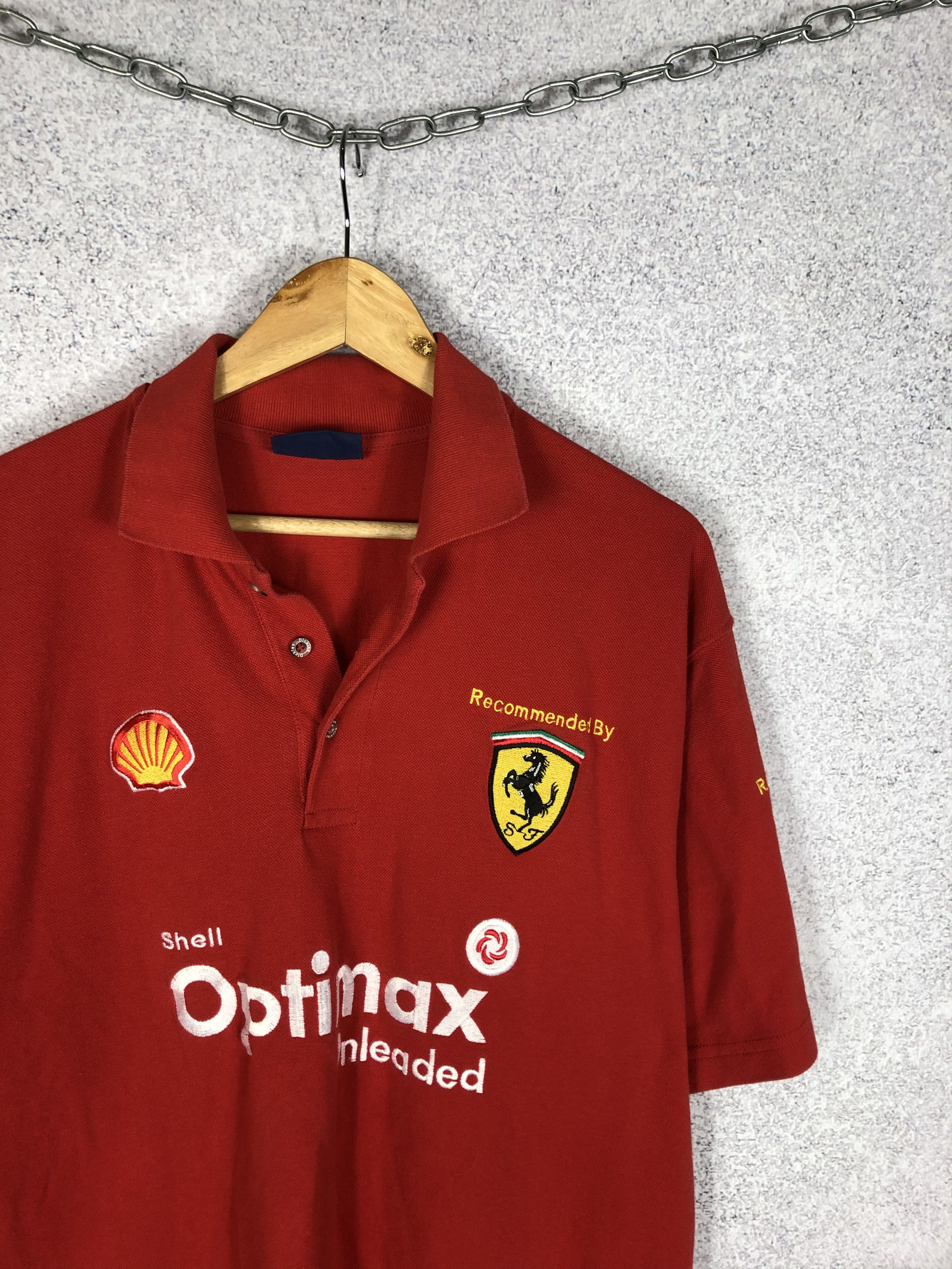 Ferrari Vintage Ferrari Racing Polo Shirt Formula Uno Dickies Size US L / EU 52-54 / 3 - 2 Thumbnail