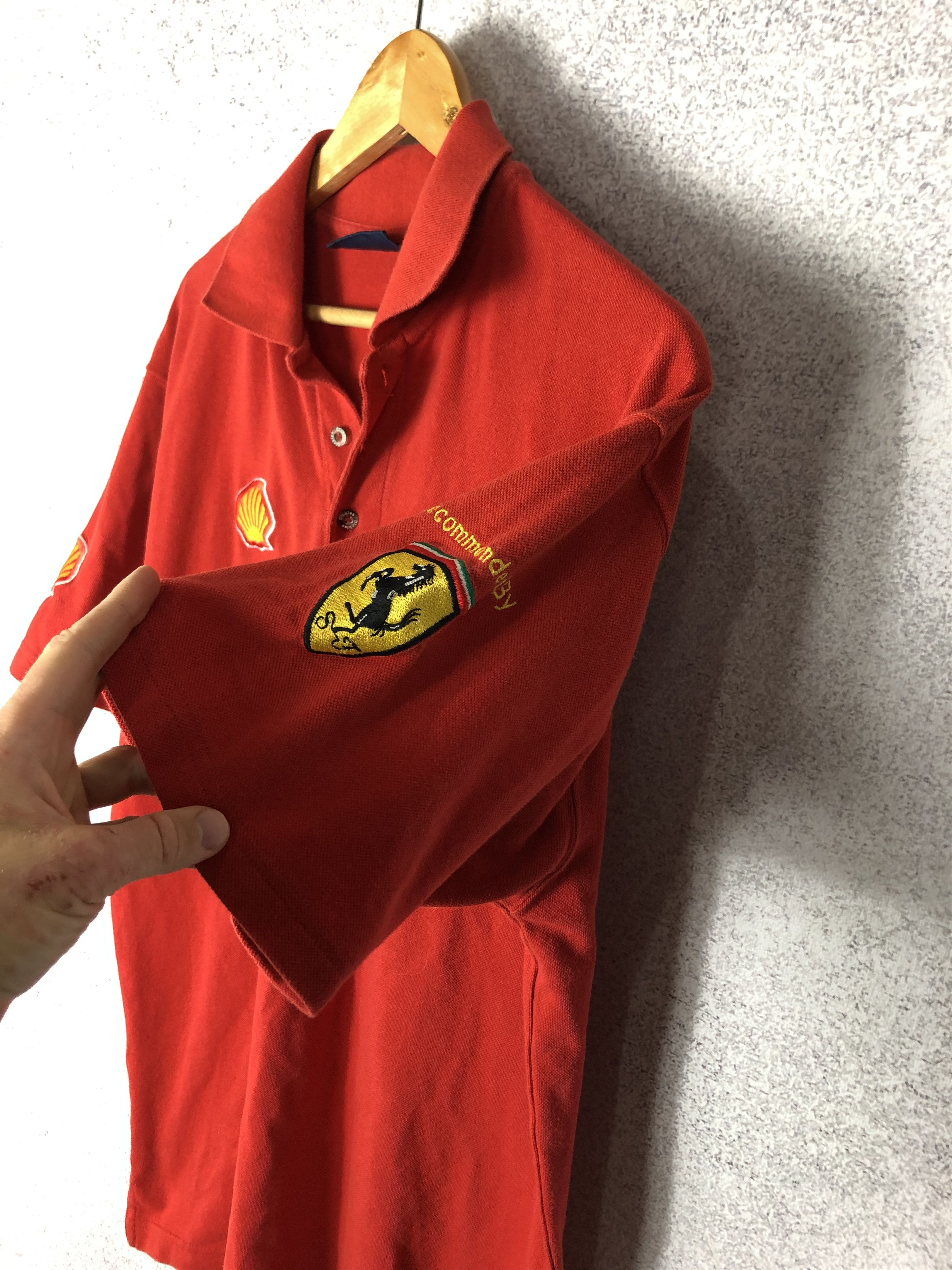 Ferrari Vintage Ferrari Racing Polo Shirt Formula Uno Dickies Size US L / EU 52-54 / 3 - 3 Thumbnail