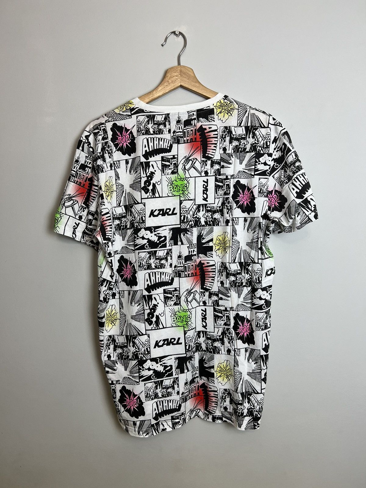 Karl Lagerfeld Rare Karl Lagerfeld Pop Art Comics All Over Print T Shirt L Size US L / EU 52-54 / 3 - 2 Thumbnail