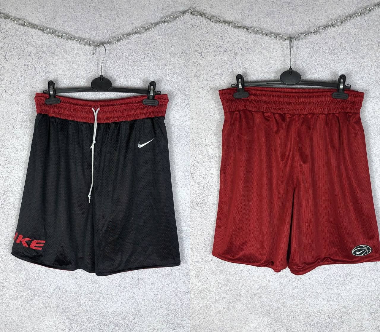 Nike Vintage Nike Small Swoosh Shorts Double Side Size US 30 / EU 46 - 1 Thumbnail