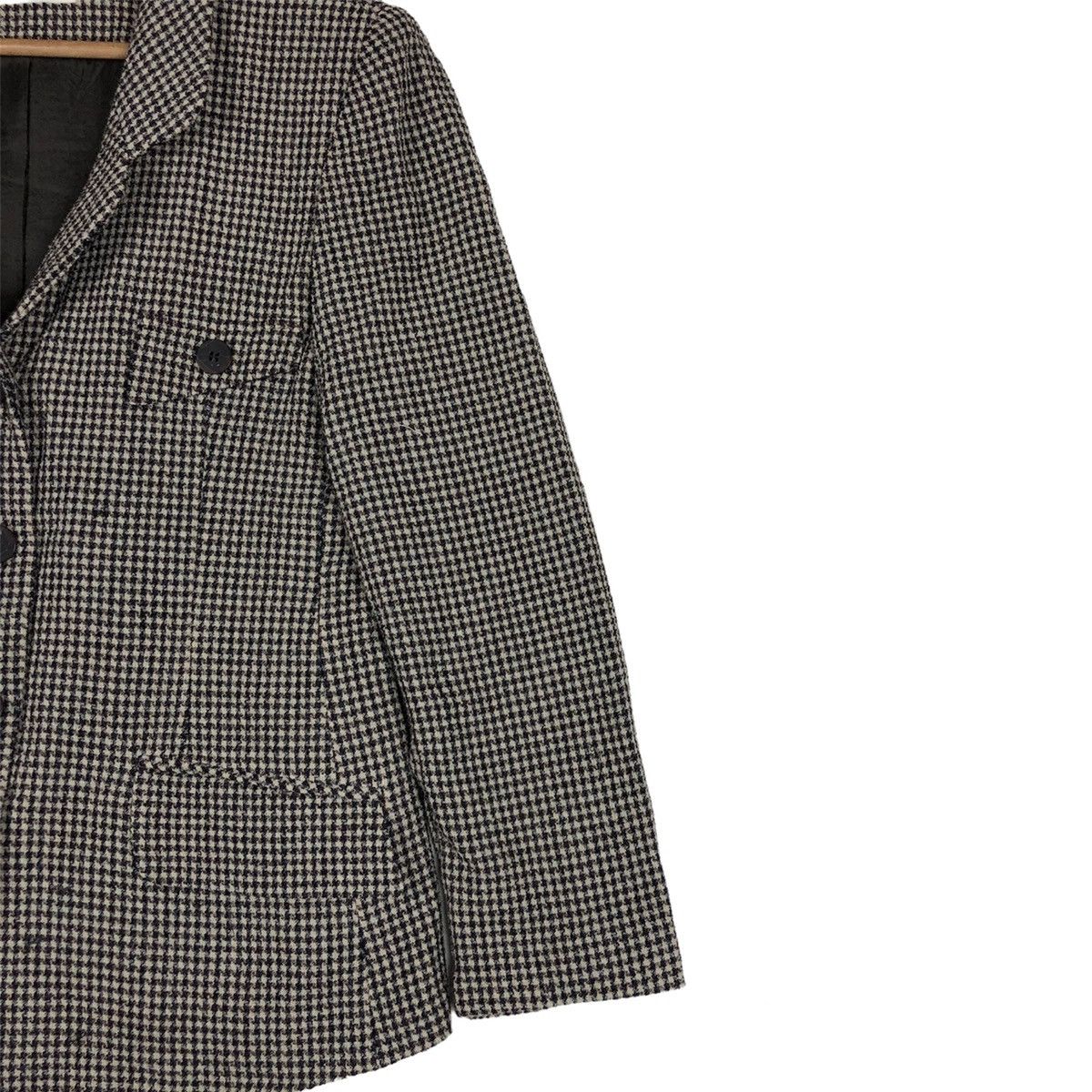 POST ARCHIVE FACTION (PAF) Japanese Houndstooth Ivy League Style Wool Hacking Jacket Size M / US 6-8 / IT 42-44 - 3 Thumbnail