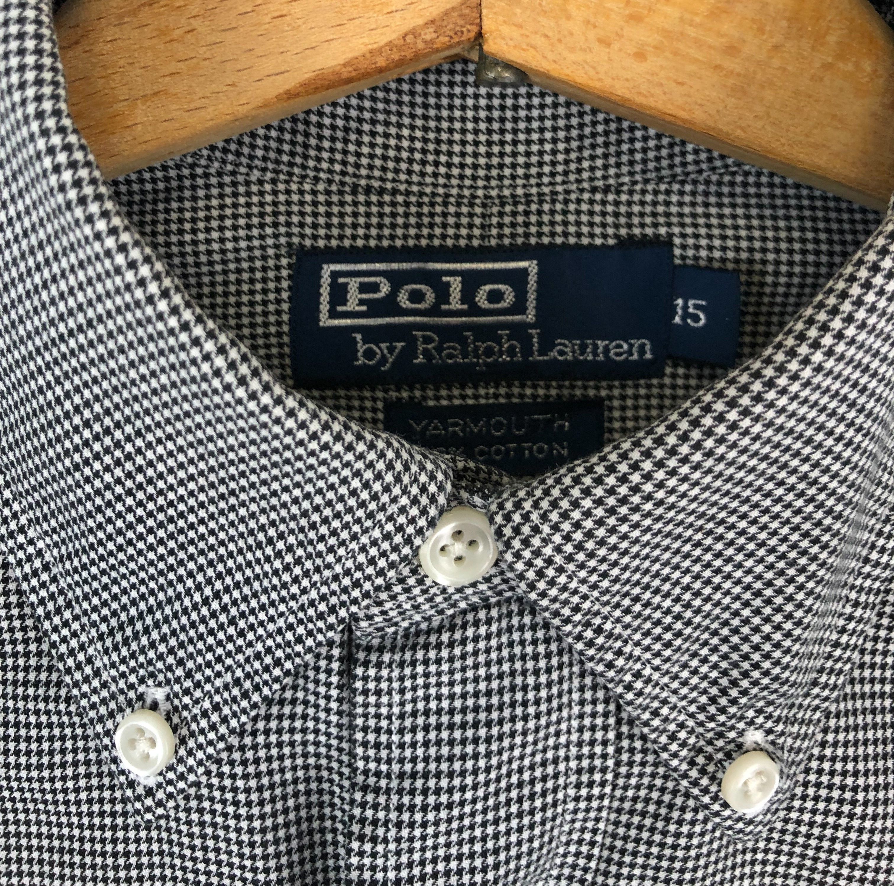 Polo Ralph Lauren 90s Vintage POLO RAPLH LAUREN Grey Button Up Shirt M212 Size US L / EU 52-54 / 3 - 5 Thumbnail