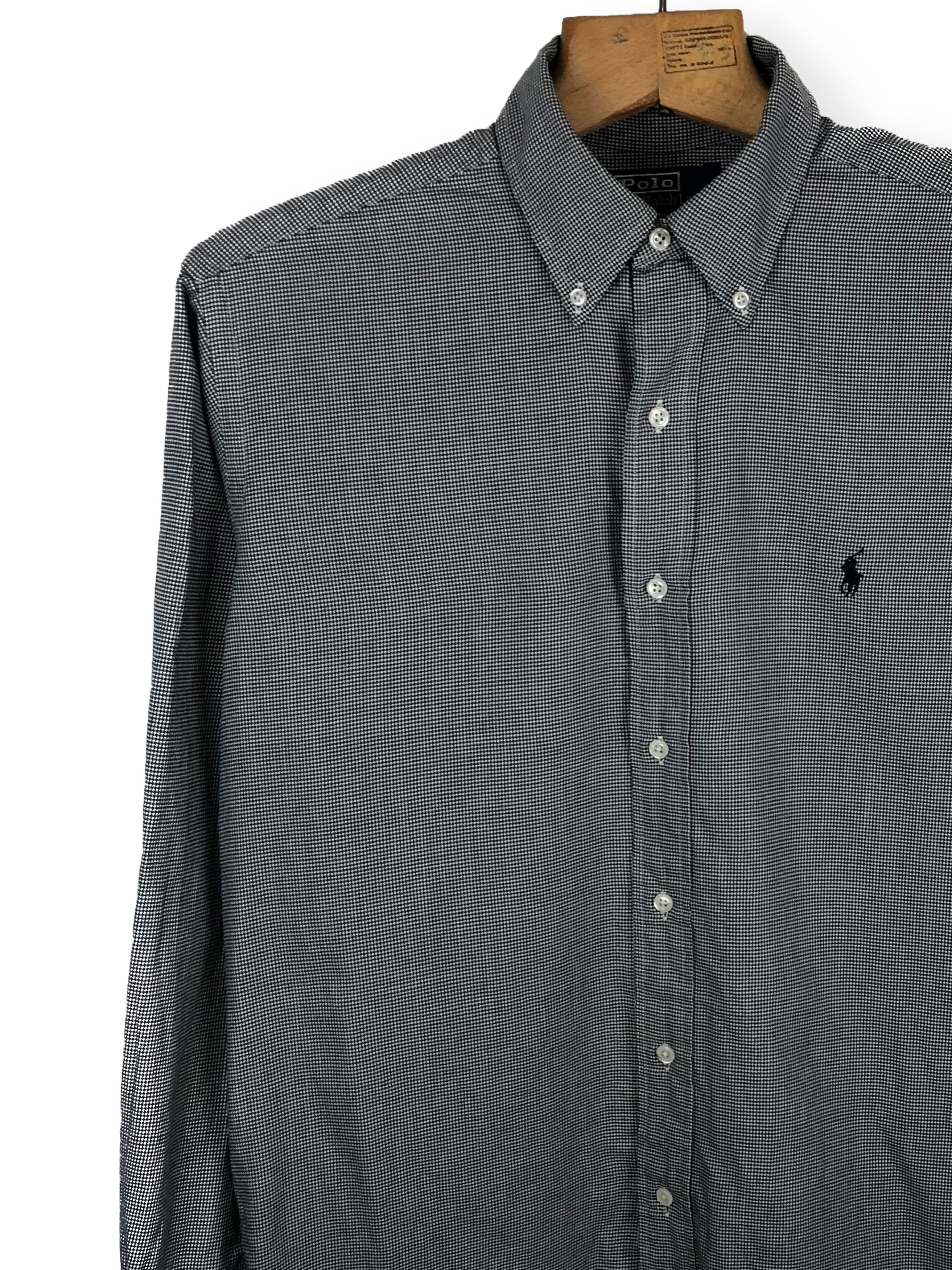 Polo Ralph Lauren 90s Vintage POLO RAPLH LAUREN Grey Button Up Shirt M212 Size US L / EU 52-54 / 3 - 3 Thumbnail
