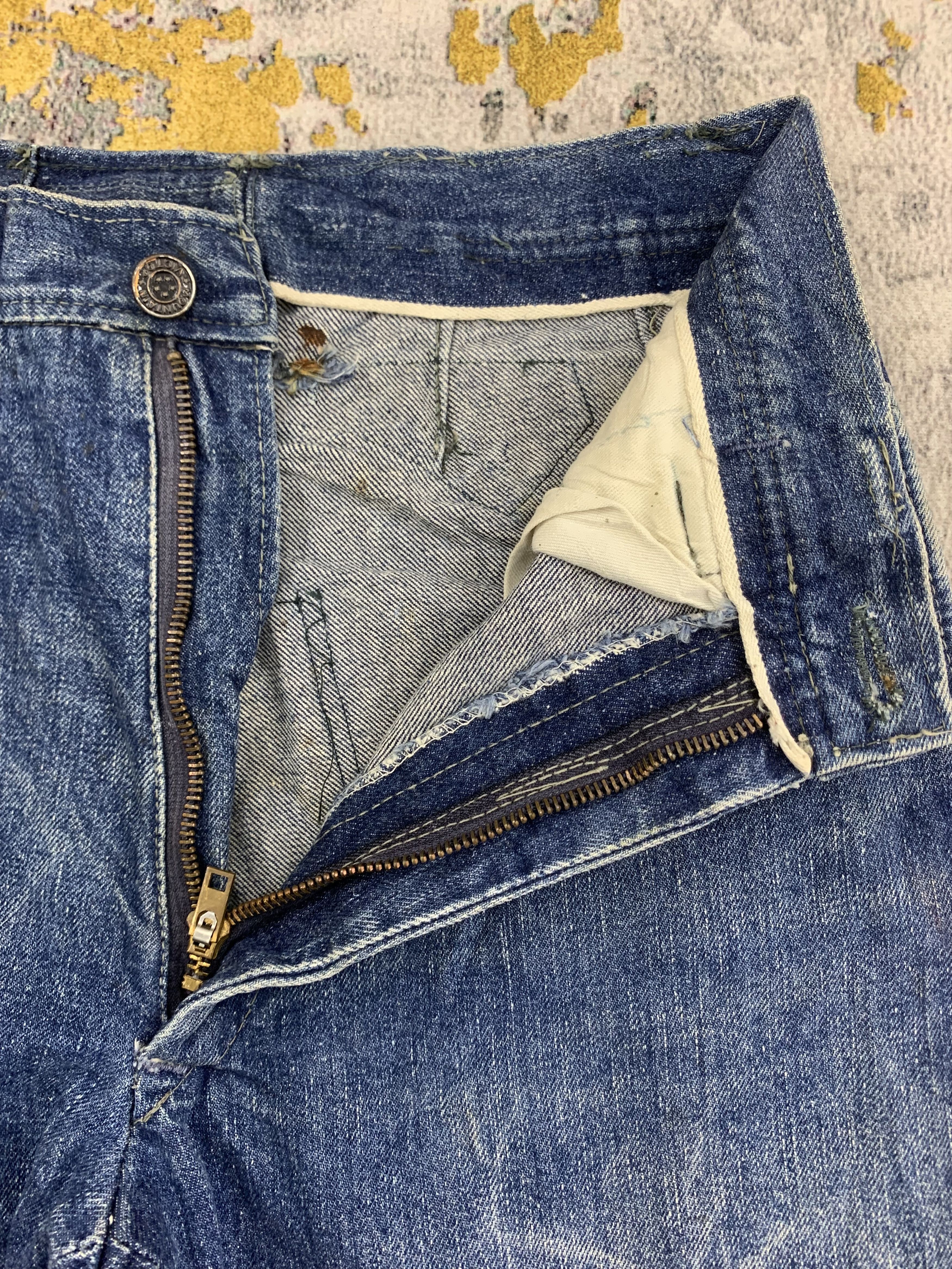 Japanese Brand Vintage Sunny Denim 28x27 Distressed Size US 28 / EU 44 - 3 Thumbnail
