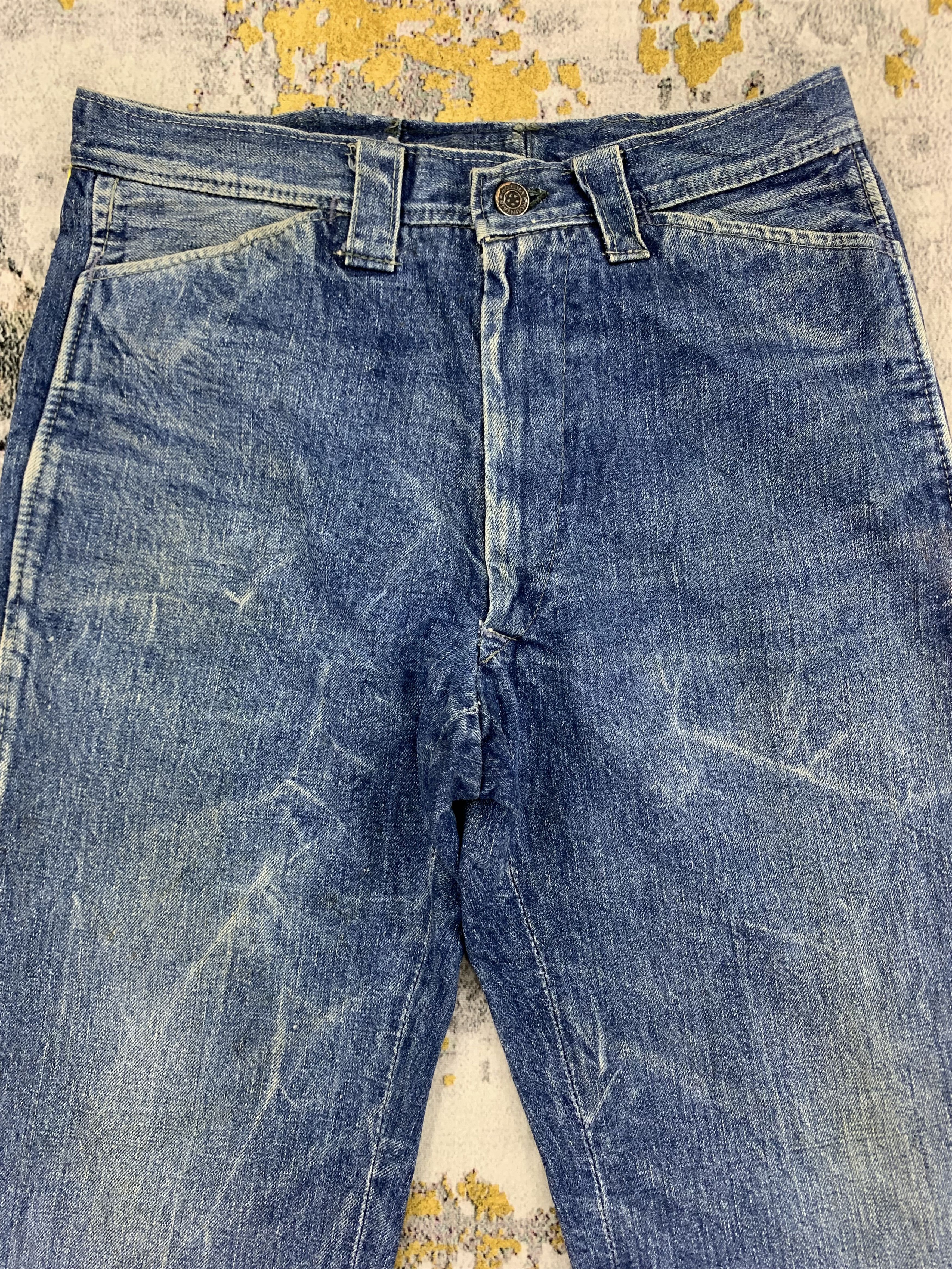 Japanese Brand Vintage Sunny Denim 28x27 Distressed Size US 28 / EU 44 - 2 Thumbnail