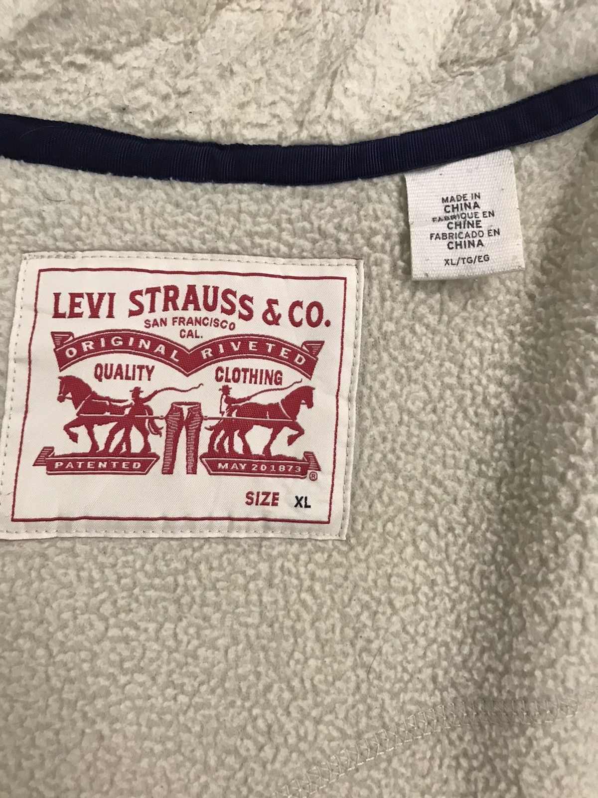 Levi's Levis Fleece Sherpa Jacket Size US XL / EU 56 / 4 - 5 Thumbnail