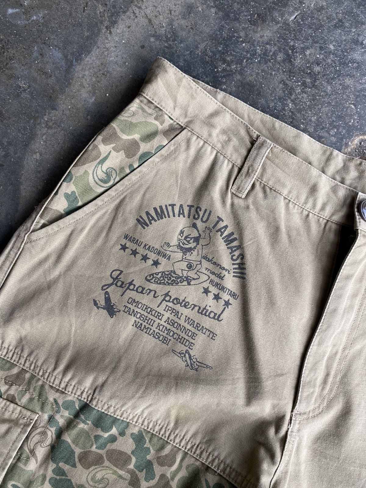 Japanese Brand Namitatsu Tamashi Cargo Pants Size US 34 / EU 50 - 4 Thumbnail
