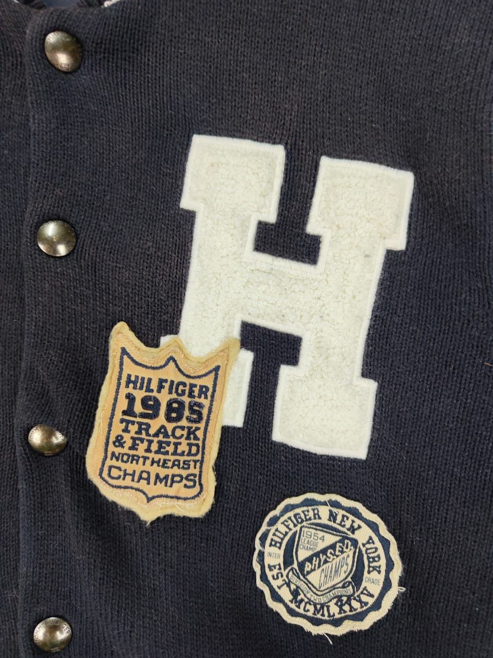 Tommy Hilfiger Tommy Hilfiger Vasity Jacket Patch Button Up Size US M / EU 48-50 / 2 - 4 Thumbnail