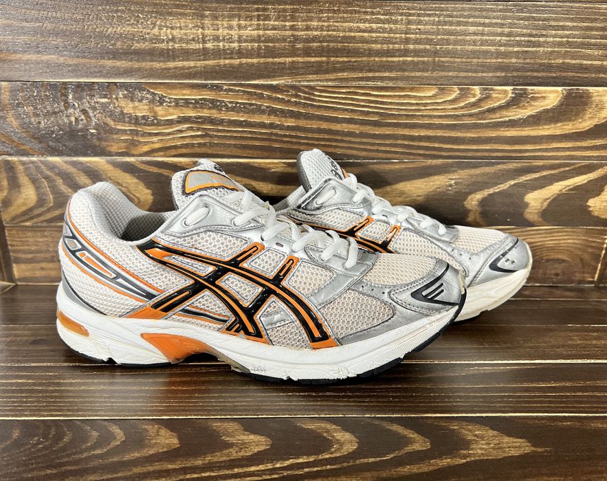 Asics Asics Gel 1130 Running Sneakers White Orange Silver Sport Grailed