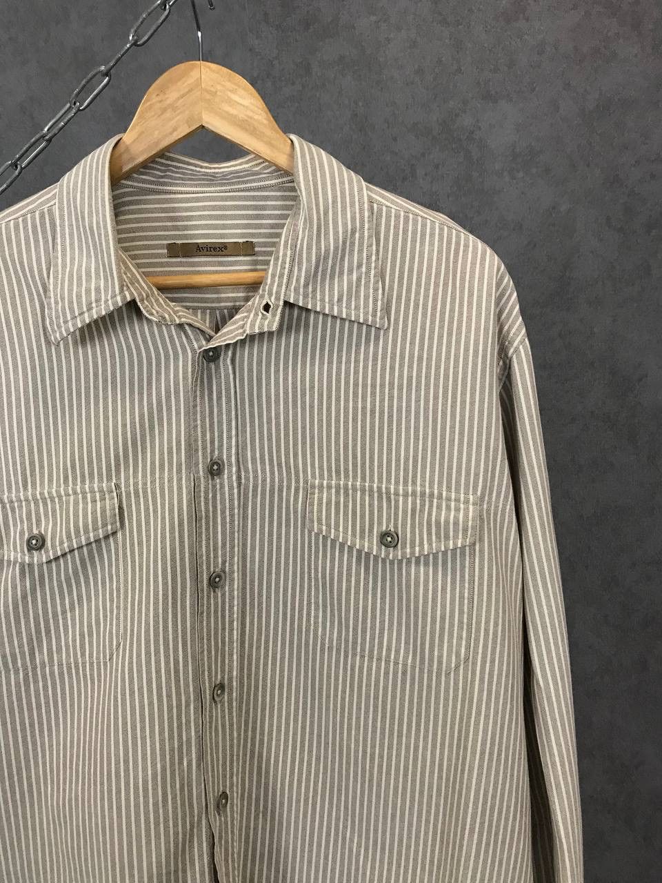 Avirex Avirex vintage striped shirt Size US XXL / EU 58 / 5 - 2 Thumbnail