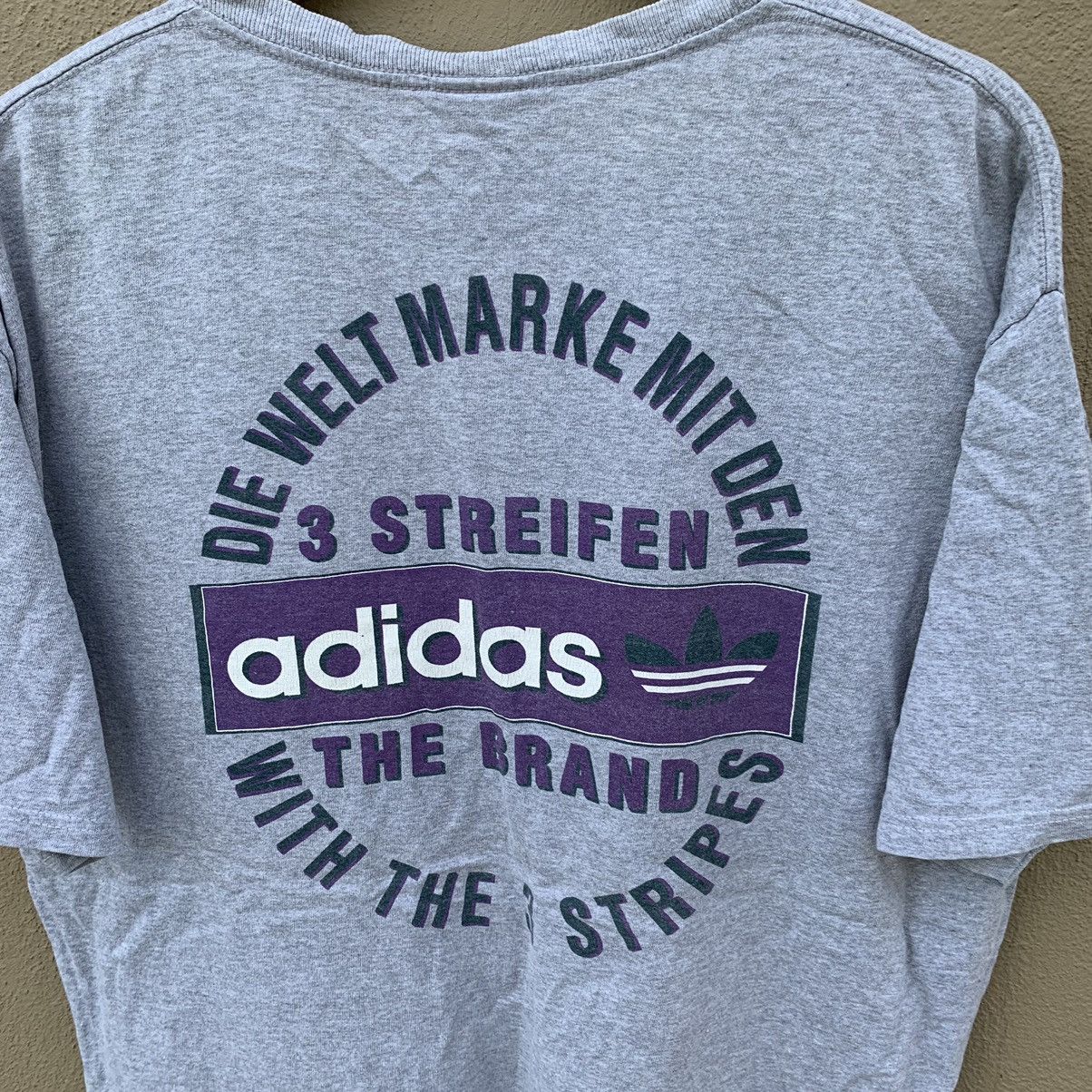 Adidas Vintage 90s Adidas Trefoil Tshirt Size US L / EU 52-54 / 3 - 2 Thumbnail