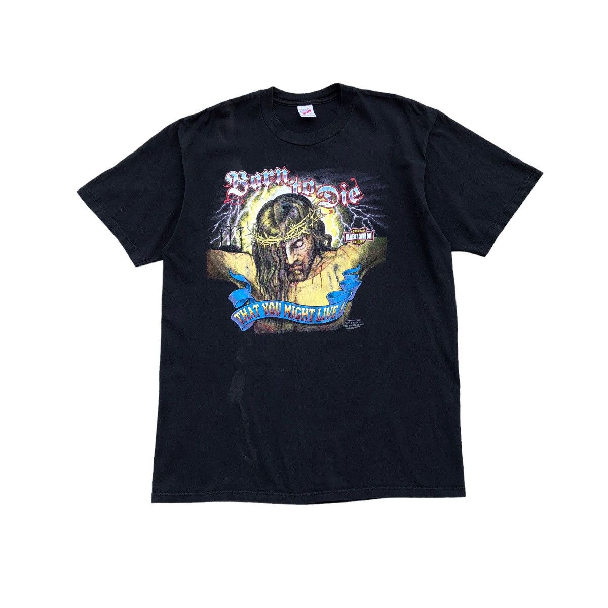 90s Tシャツ XL Heavenly Jesus Divine Son Vintage 1991 Jesus Born to Die Double Sided Tee | Reset