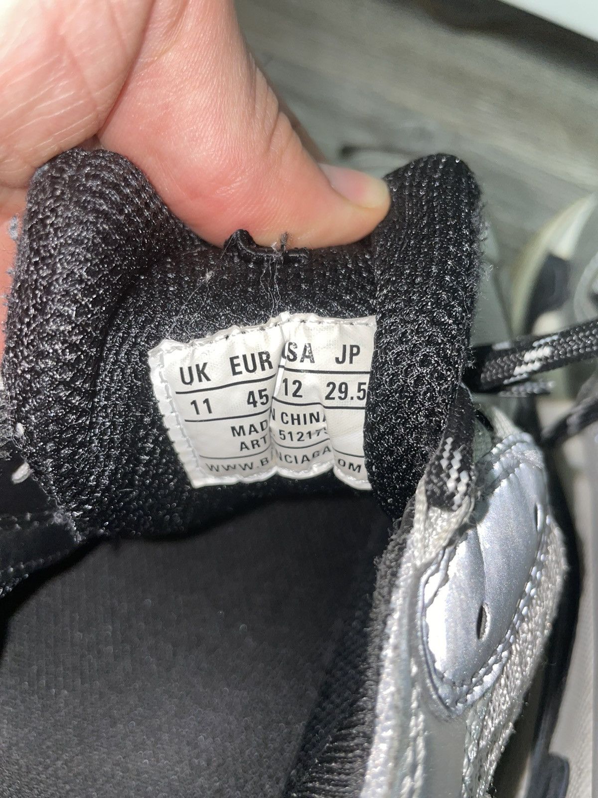 Balenciaga Triple S Trainer Silver 2018 Size US 11 / EU 44 - 11 Thumbnail