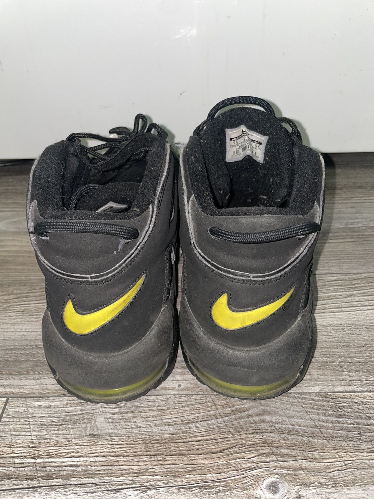 Nike Nike Air Uptempo Black Volt Size US 13 / EU 46 - 2 Thumbnail
