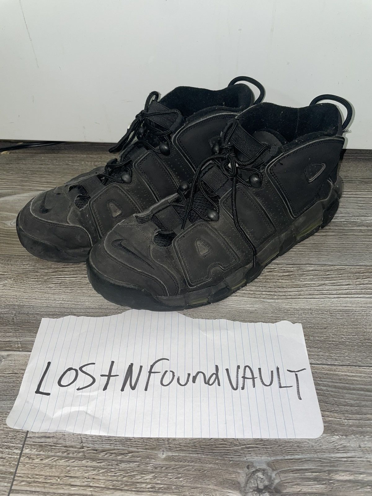 Nike Nike Air Uptempo Black Volt Size US 13 / EU 46 - 6 Thumbnail