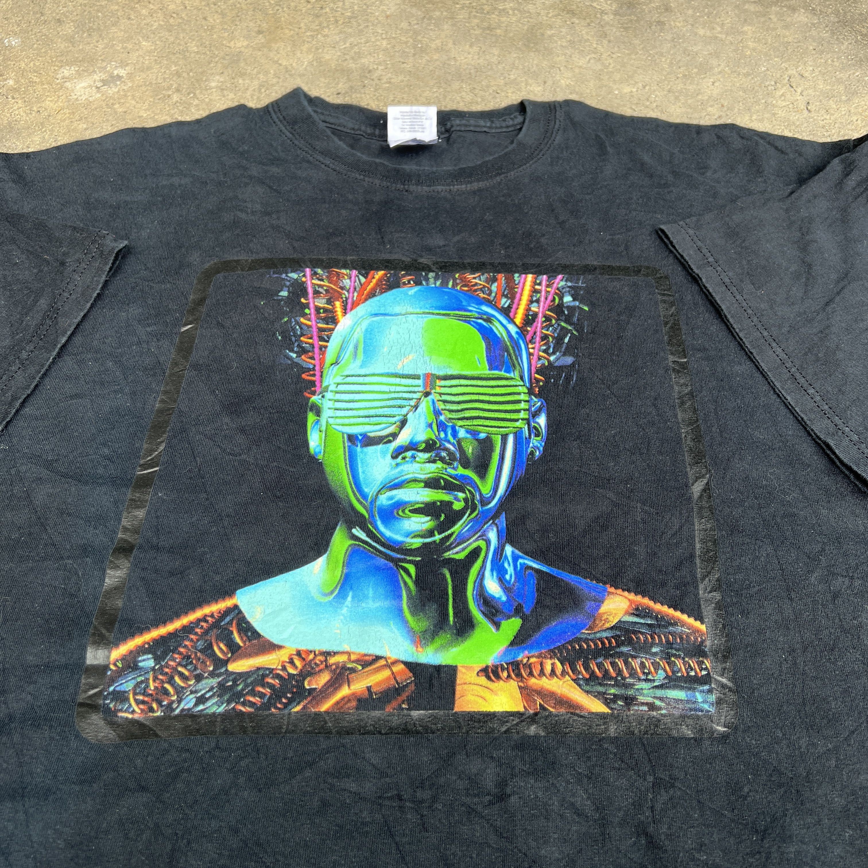 Rap Tees Vintage Y2K Kanye West Glow In The Dark Tour Promo Tee XL Size US XL / EU 56 / 4 - 4 Thumbnail