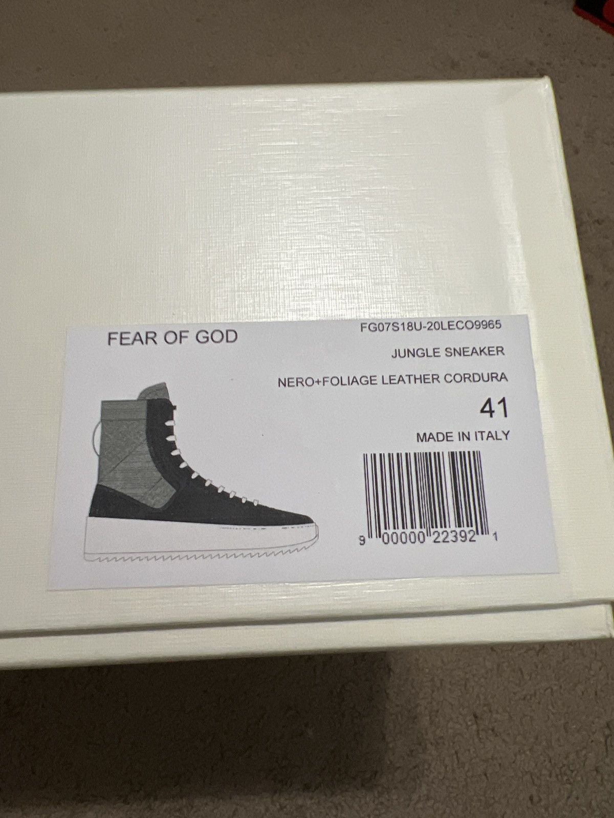 Fear of God Fear of God Jungle Sneaker Nero + Foliage Leather Cordura Size US 8 / EU 41 - 8 Thumbnail
