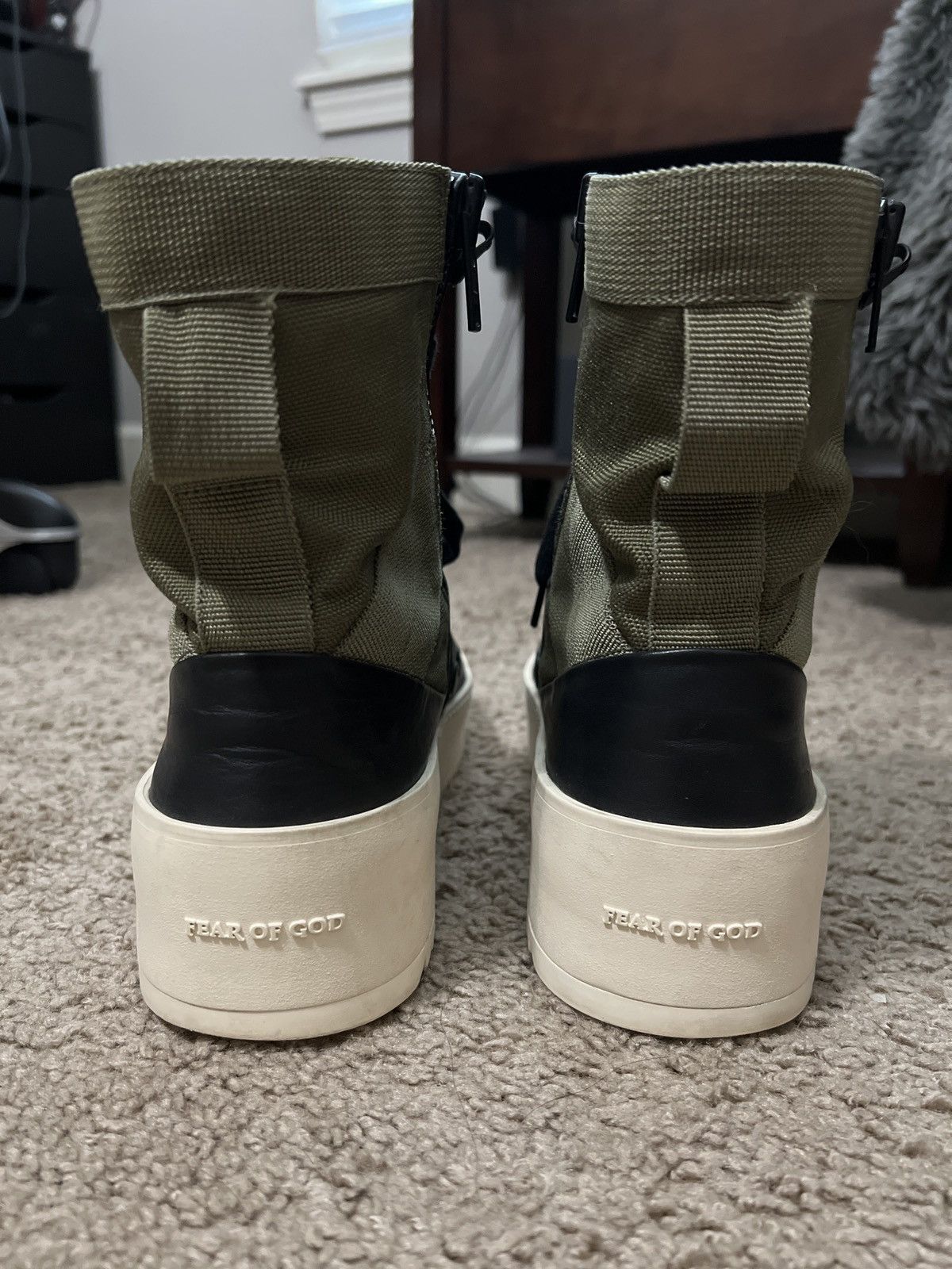 Fear of God Fear of God Jungle Sneaker Nero + Foliage Leather Cordura Size US 8 / EU 41 - 6 Thumbnail