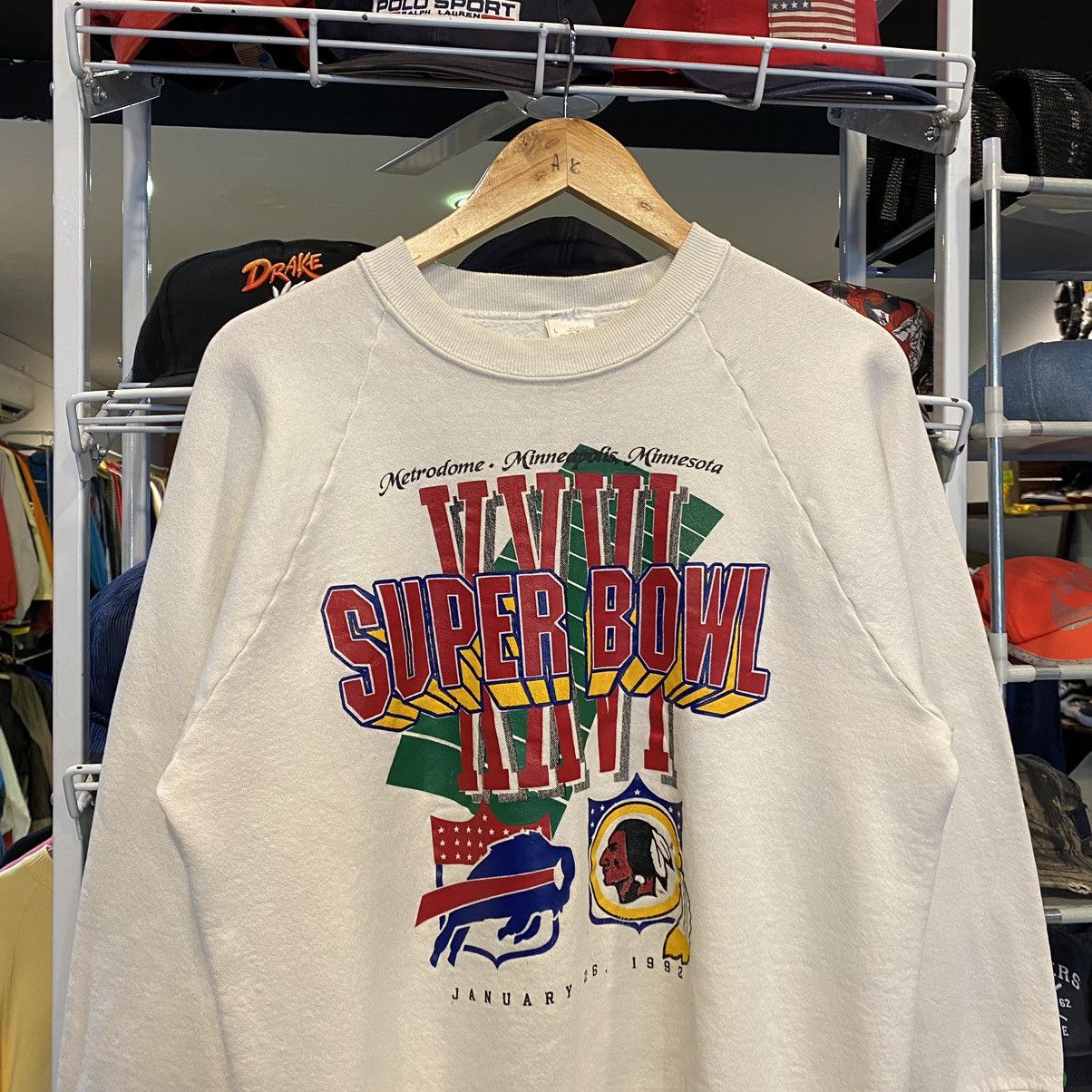 Fruit Of The Loom Vintage 1992 Small Buffalo Bills NFL Superbowl Sweatshirts Size US S / EU 44-46 / 1 - 3 Thumbnail