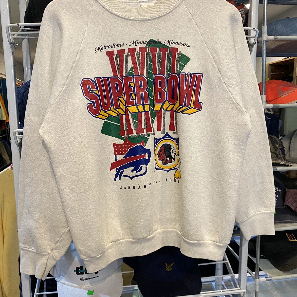 Fruit Of The Loom Vintage 1992 Small Buffalo Bills NFL Superbowl Sweatshirts Size US S / EU 44-46 / 1 - 4 Thumbnail