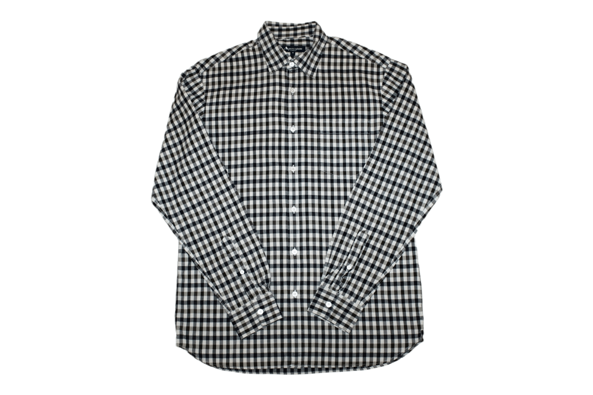Aquascutum Vintage Aquascutum Iconic Checkered Shirt Casual Oxford Size US L / EU 52-54 / 3 - 1 Thumbnail