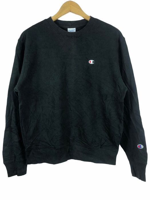 Vintage VINTAGE CHAMPION SINCE 1919 USA BLACK SWEATSHIRT | Grailed