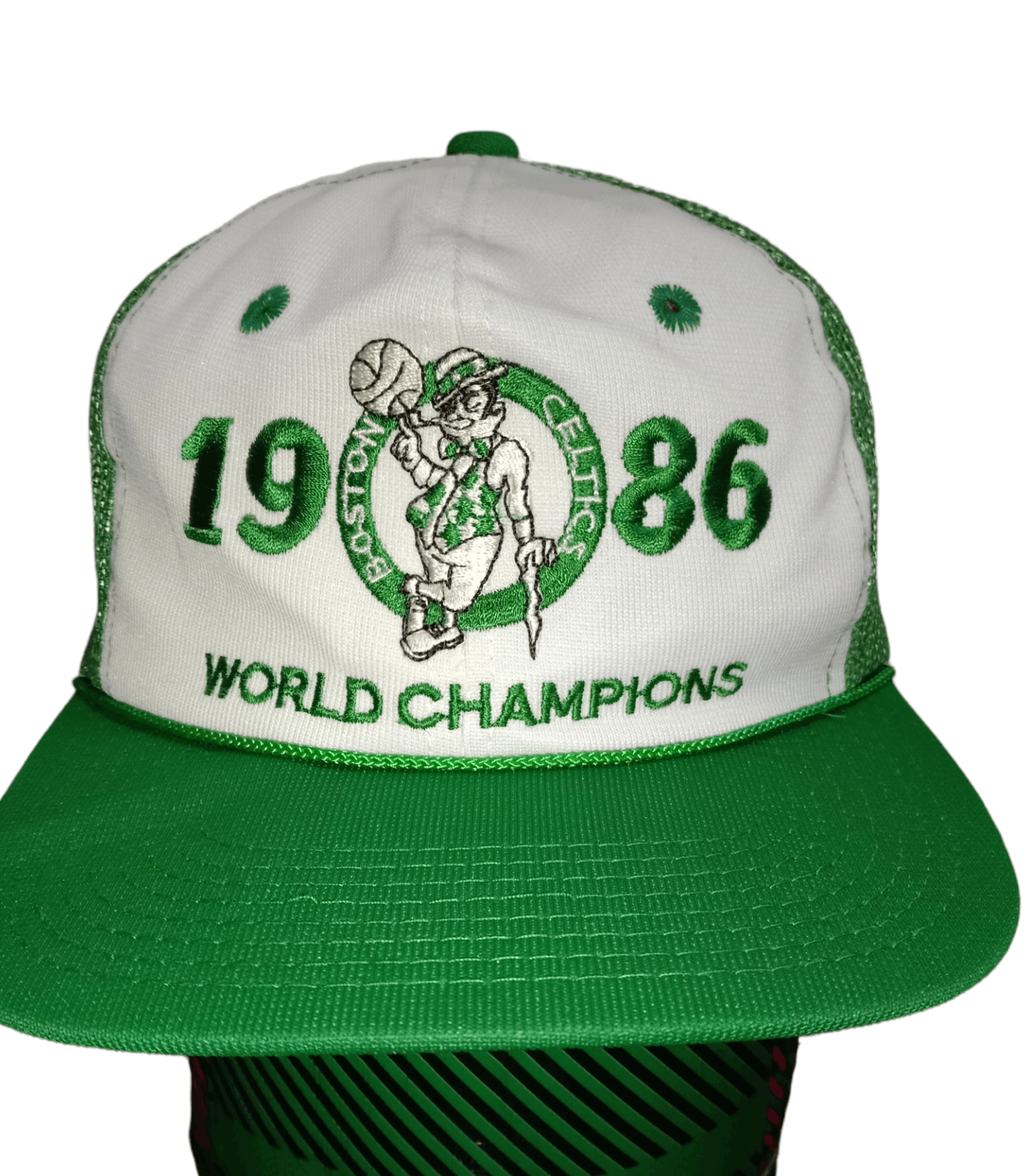 NBA × Vintage Vintage NBA Boston Celtics 1986 World Champion Snapback Hat🔥 Size ONE SIZE - 7 Thumbnail